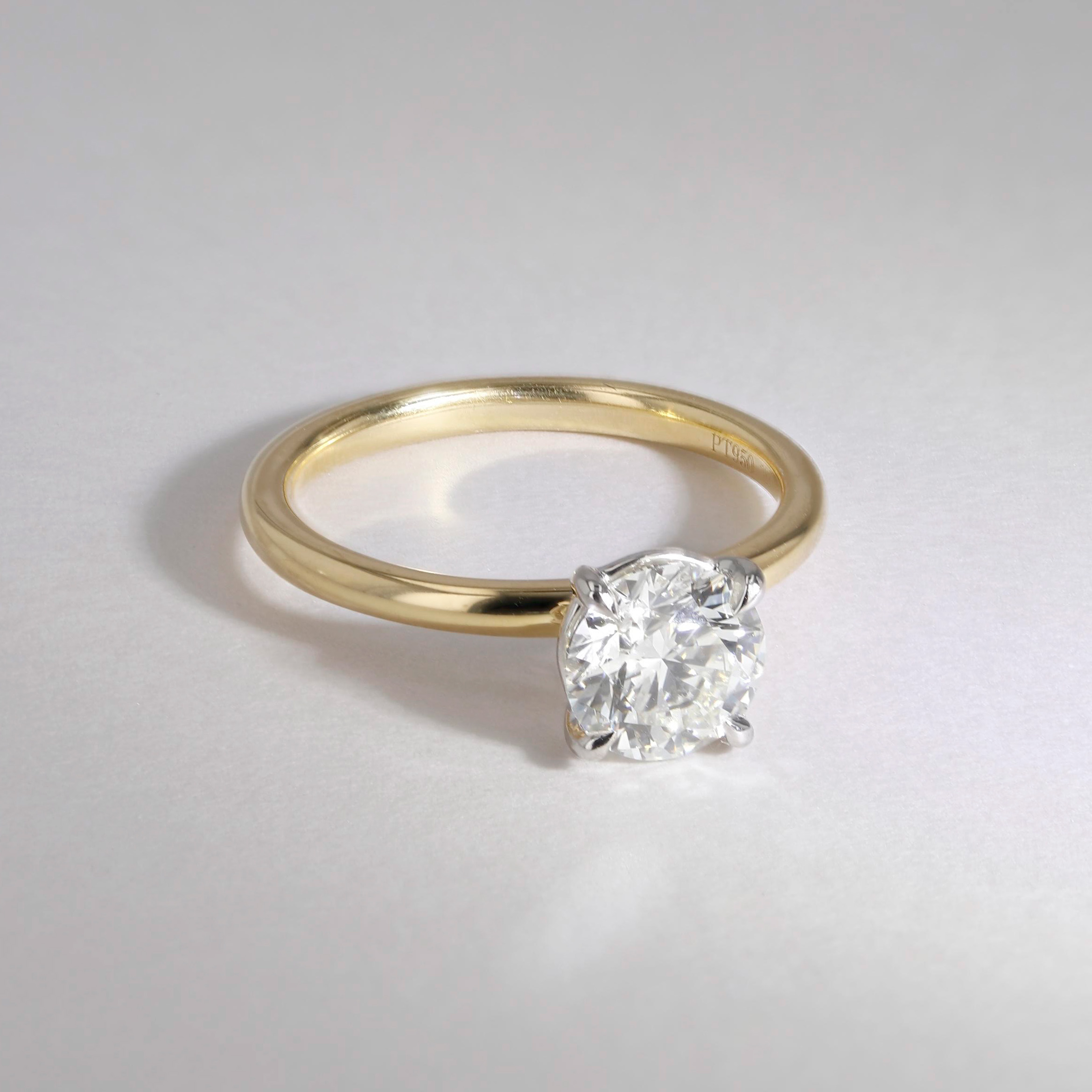 1.30ct Victoria Round Diamond Solitaire Engagement Ring Image 4 La Mine d'Or Moncton, NB