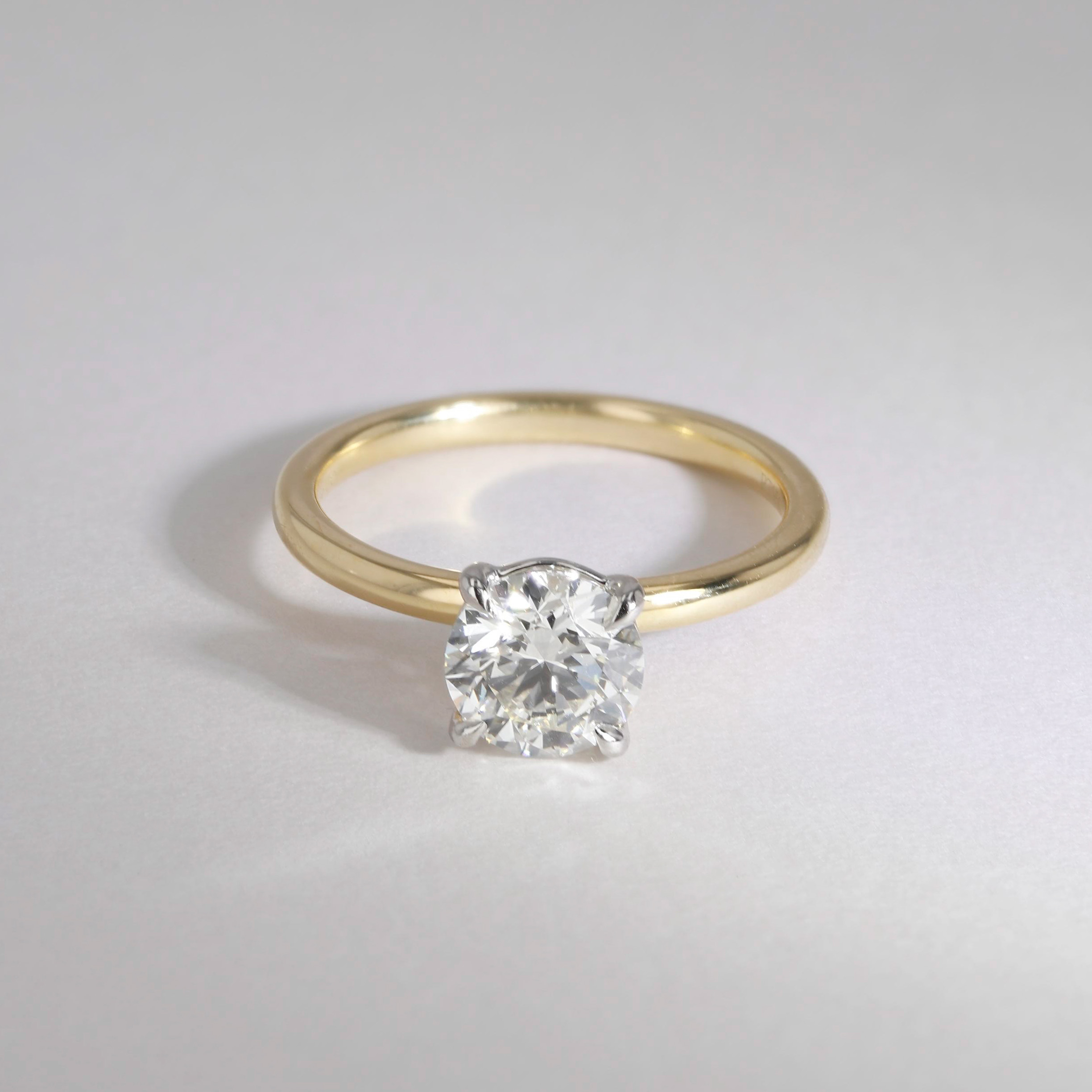 1.30ct Victoria Round Diamond Solitaire Engagement Ring Image 5 La Mine d'Or Moncton, NB