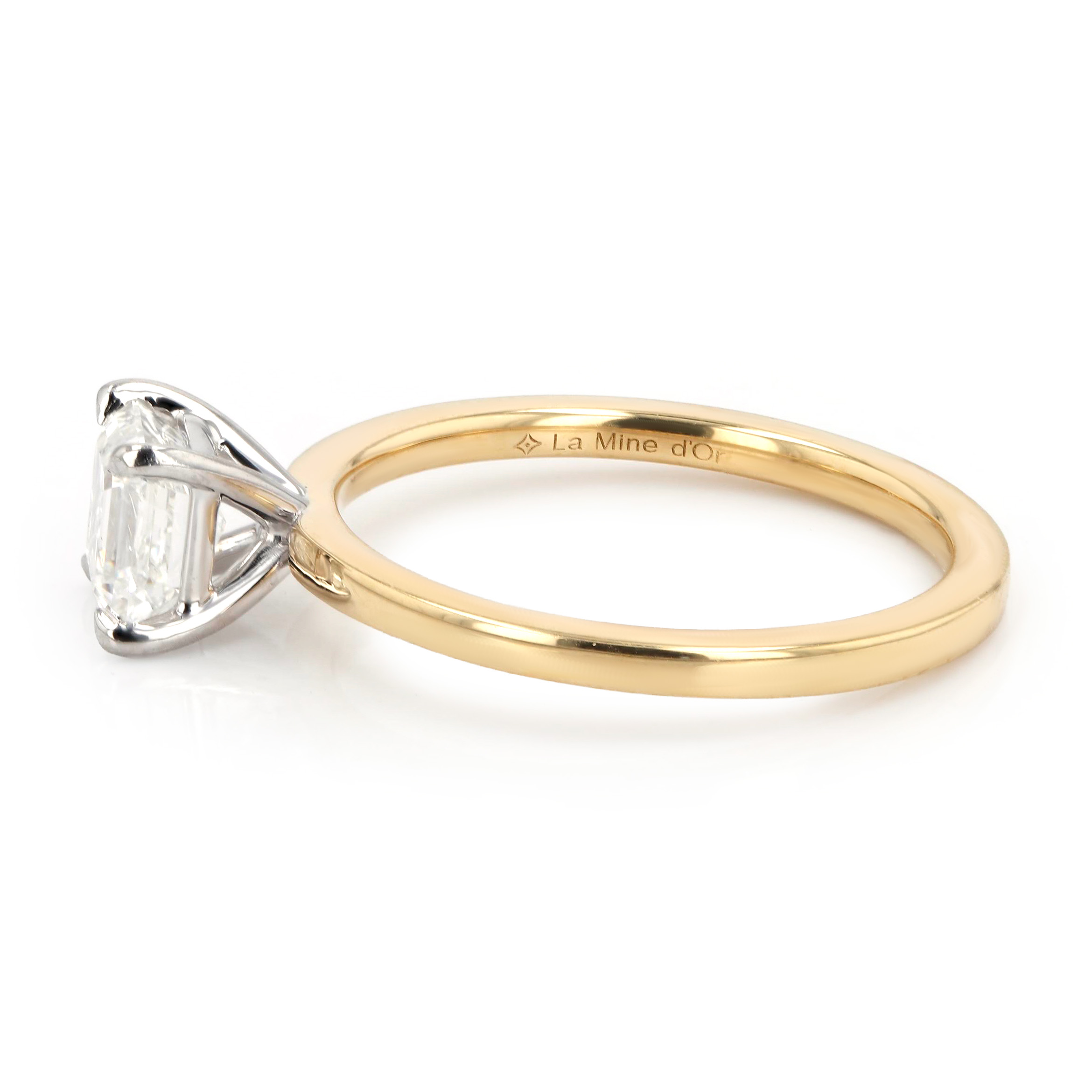 1.01ct Victoria Asscher Diamond Solitaire Engagement Ring Image 2 La Mine d'Or Moncton, NB