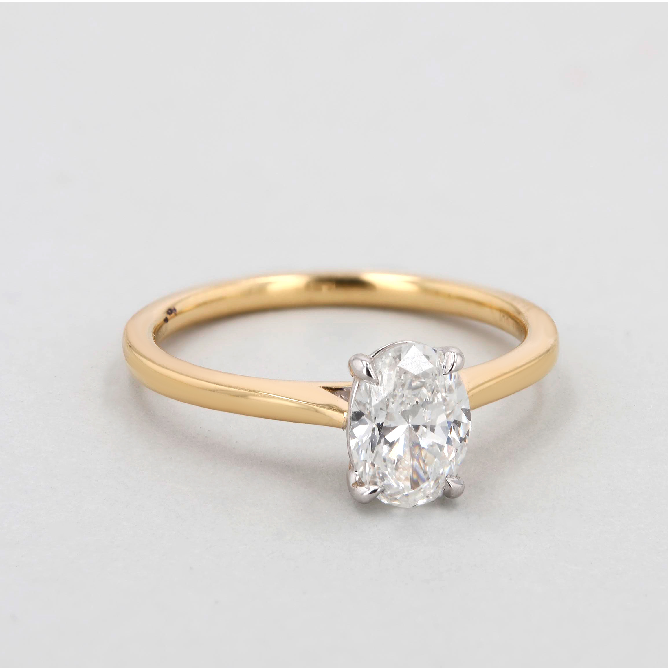 0.90ct Rio Oval Diamond Solitaire Engagement Ring Image 3 La Mine d'Or Moncton, NB