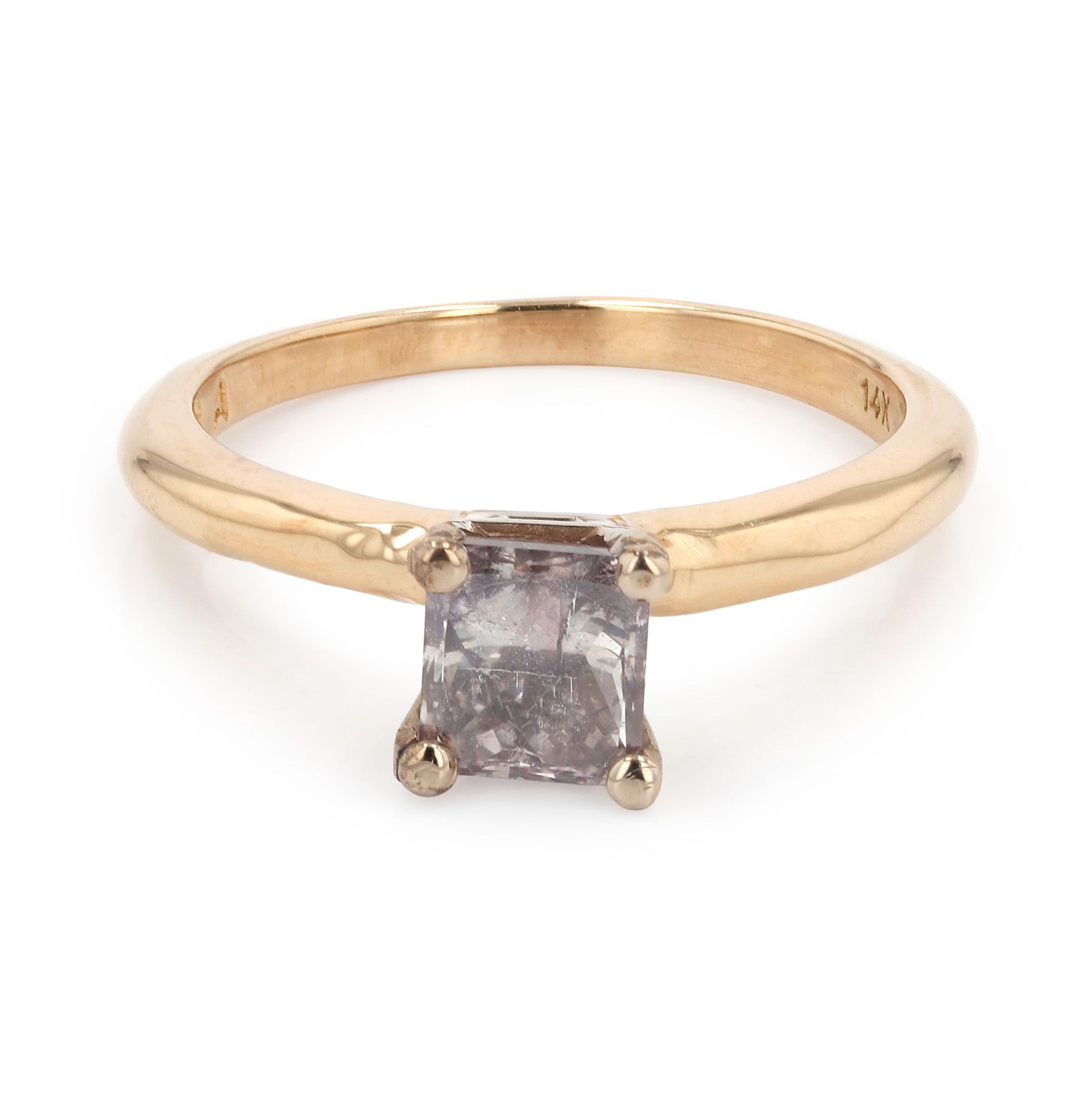 Estate Princess Diamond Solitaire Engagement Ring La Mine d'Or Moncton, NB