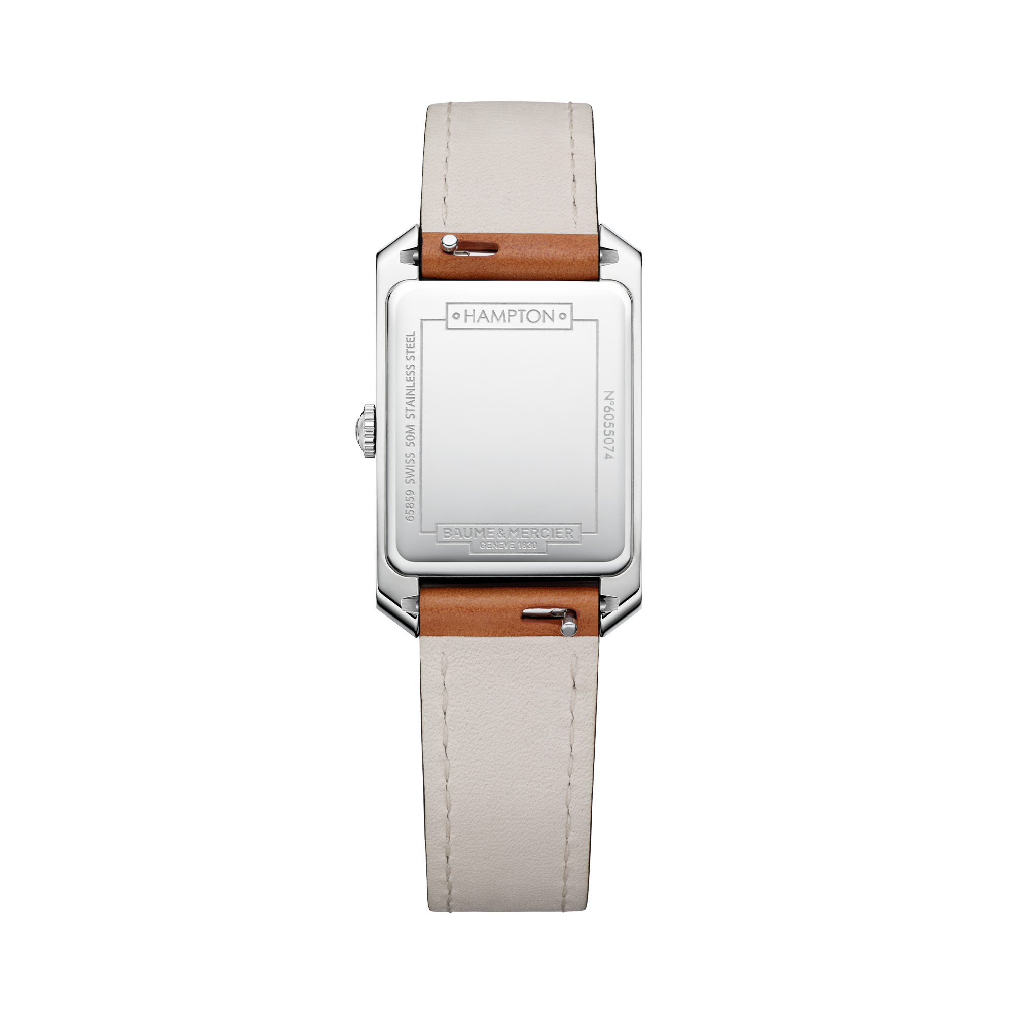 Baume & Mercier Hampton Ladies Quartz Watch White Dial 35x22mm Image 2 La Mine d'Or Moncton, NB