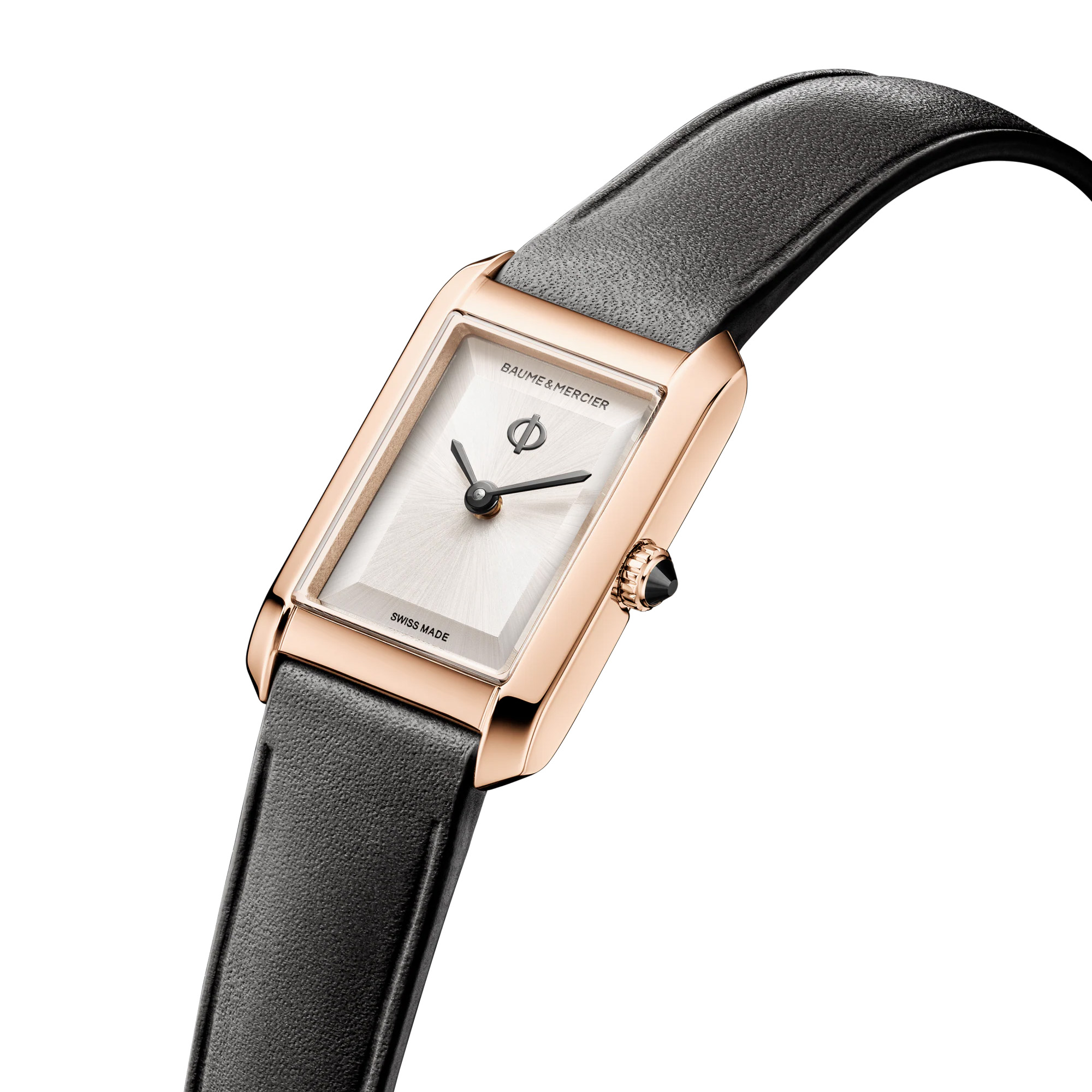 Baume & Mercier Hampton Ladies Quartz Watch Silver Dial 28x17.75mm Image 3 La Mine d'Or Moncton, NB