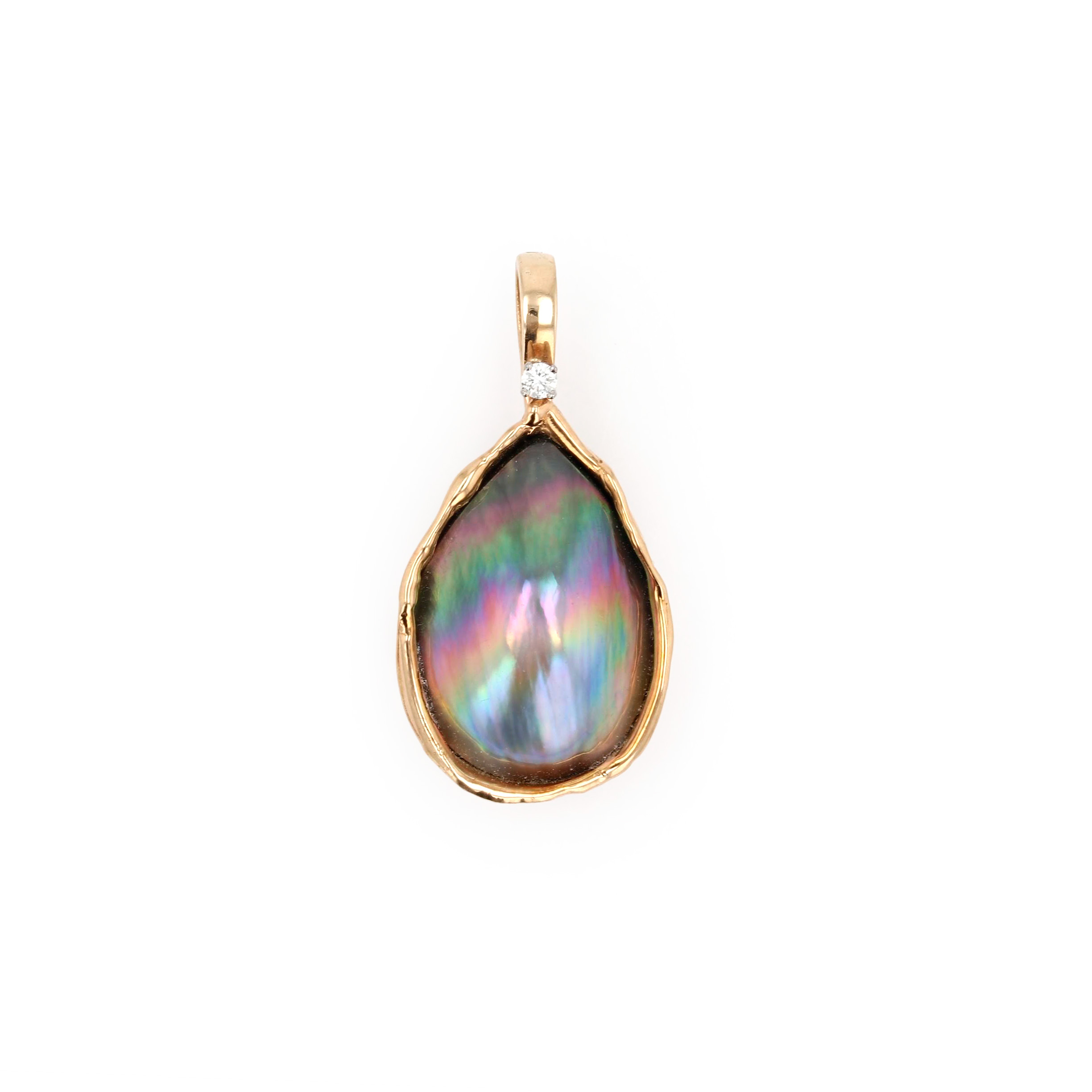 Estate Black Mother of Pearl Pendant La Mine d'Or Moncton, NB