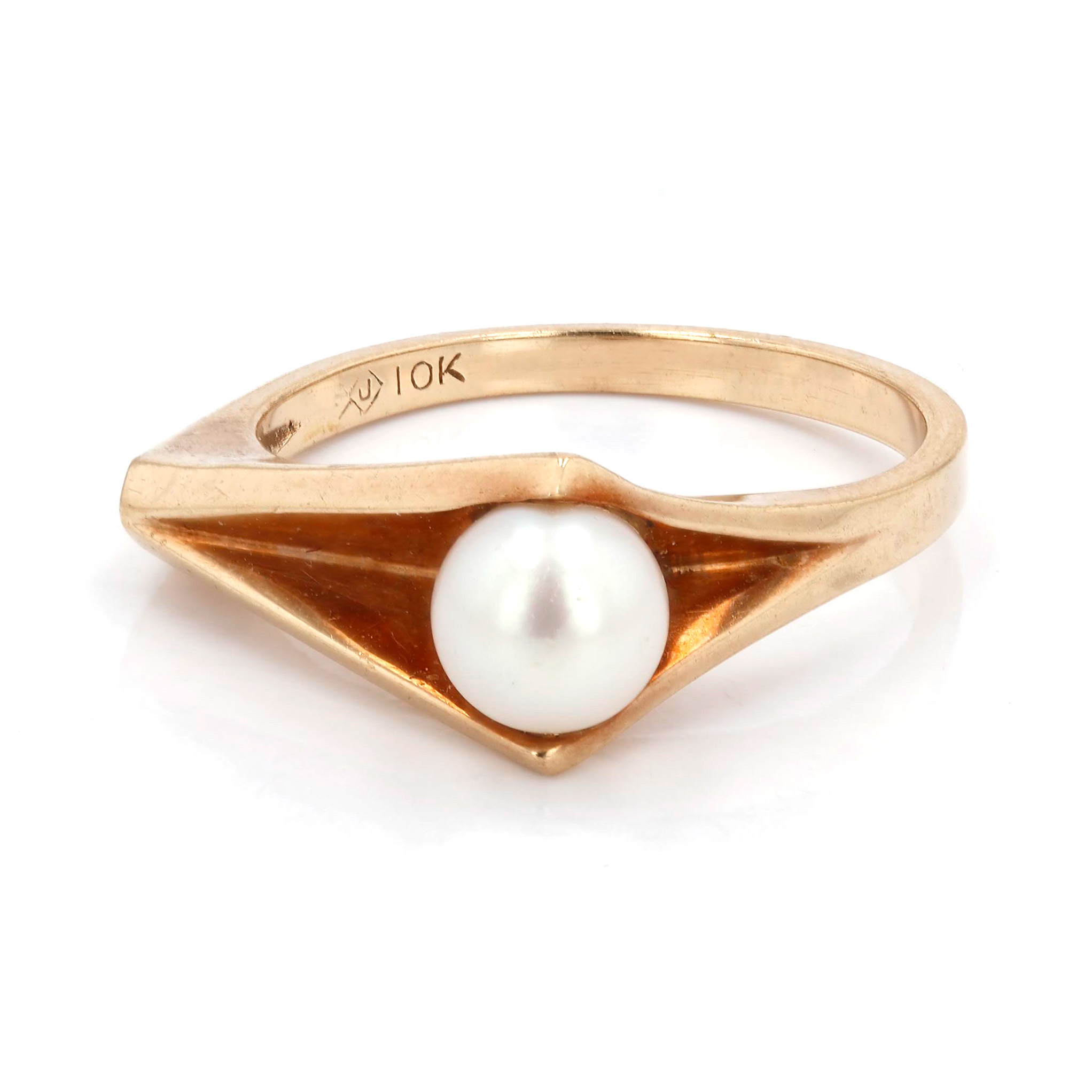 Estate 10kt Yellow Gold Pearl Fashion Ring La Mine d'Or Moncton, NB