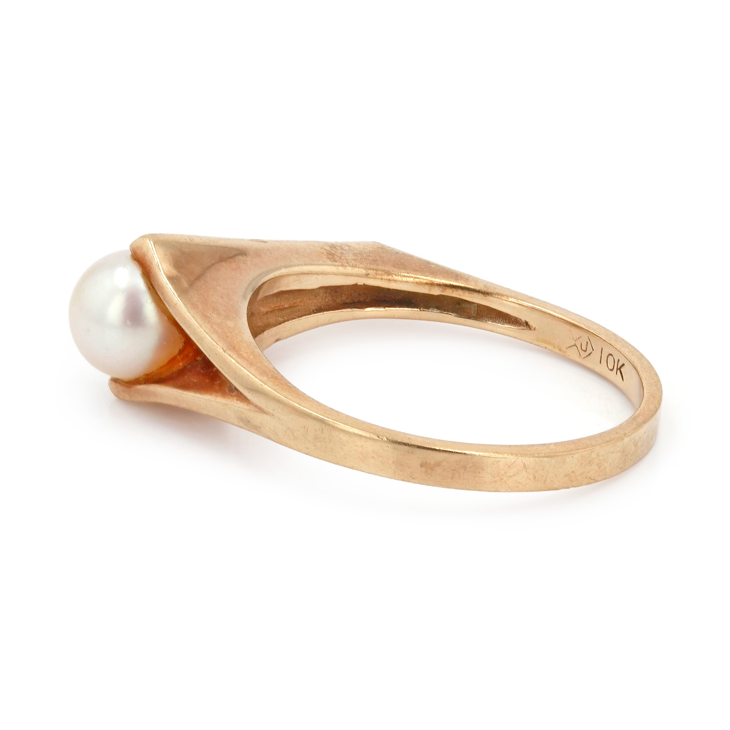 Estate 10kt Yellow Gold Pearl Fashion Ring Image 2 La Mine d'Or Moncton, NB