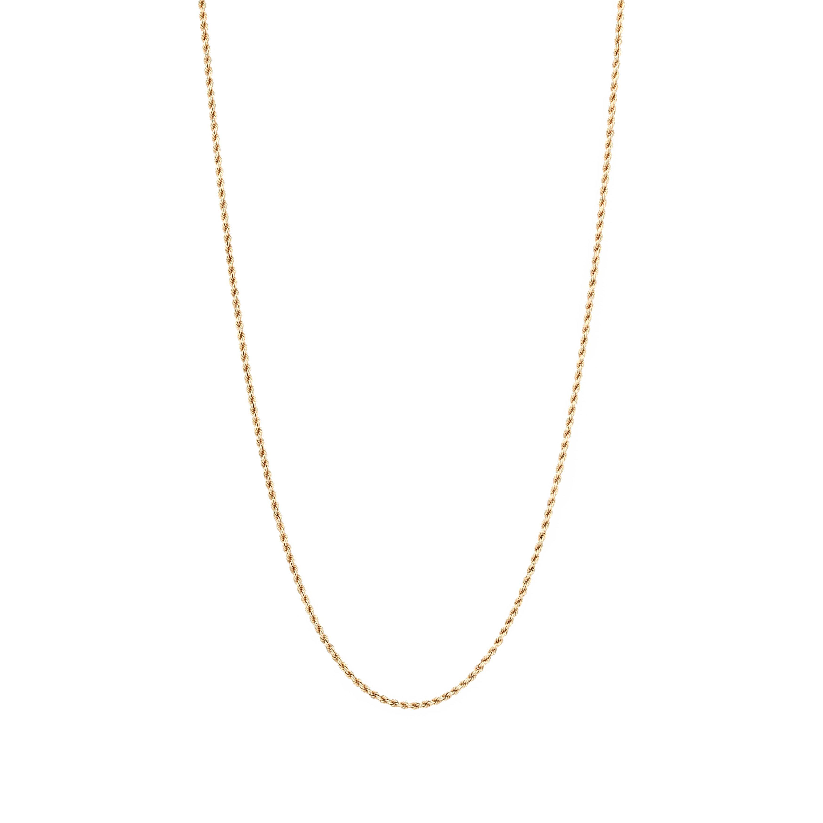 Estate Rope Chain Necklace 14kt Yellow Gold 20" La Mine d'Or Moncton, NB