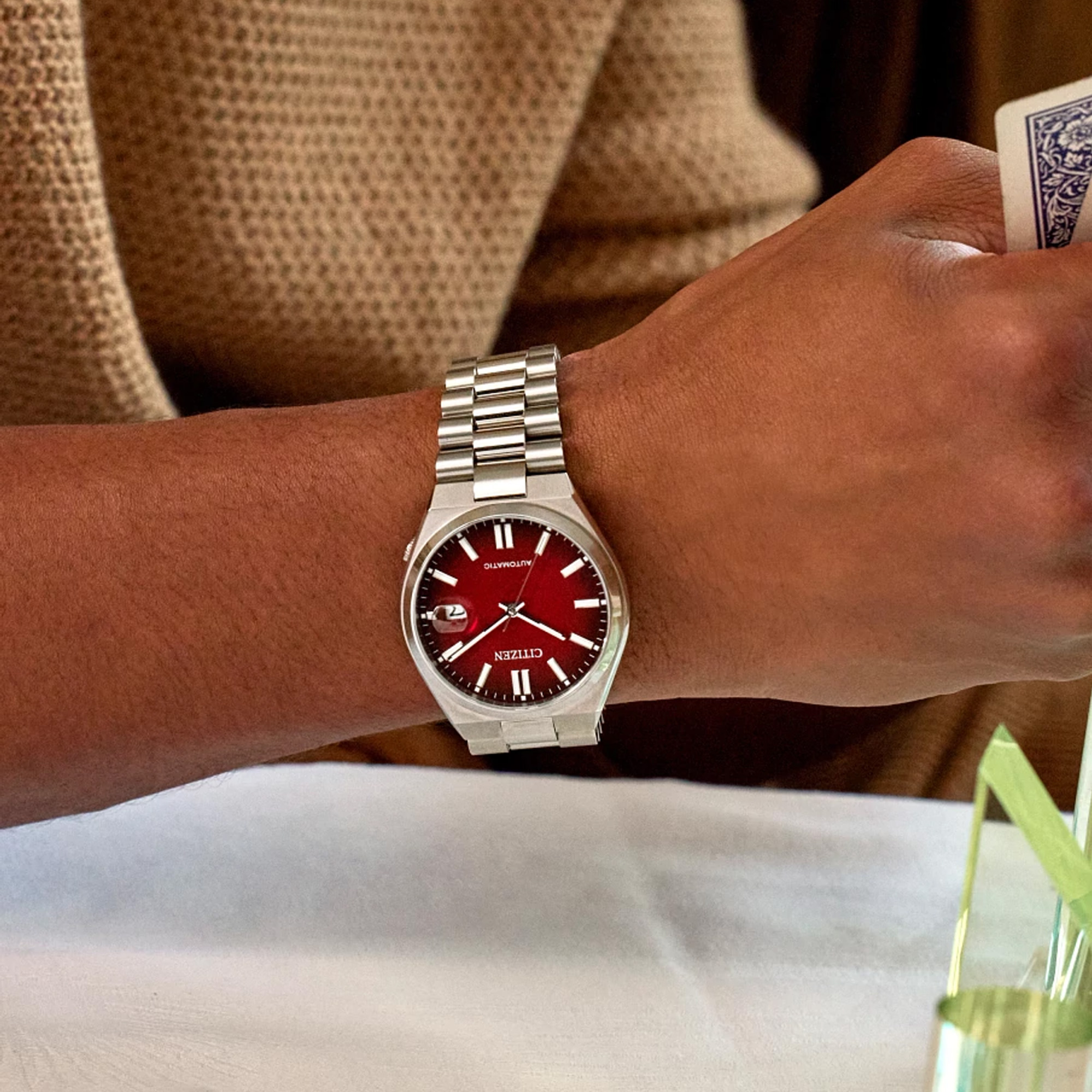 Citizen Tsuyosa Automatic Watch Red Dial 40mm Image 4 La Mine d'Or Moncton, NB