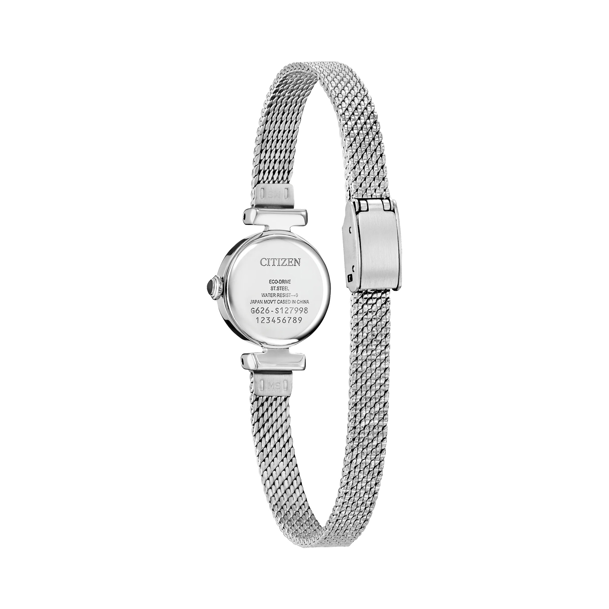 Citizen Fio Eco-Drive Stainless Steel Classic Watch Blue Dial Image 3 La Mine d'Or Moncton, NB