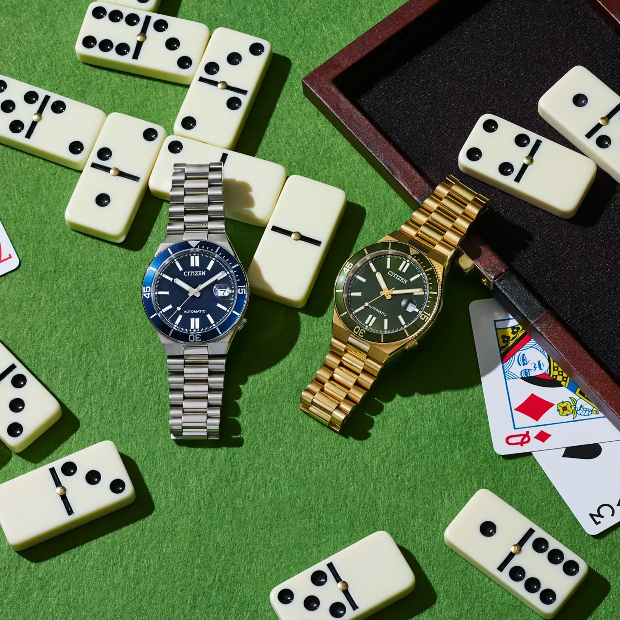 Citizen Tsuyosa Shore Automatic Watch Green Dial Image 5 La Mine d'Or Moncton, NB