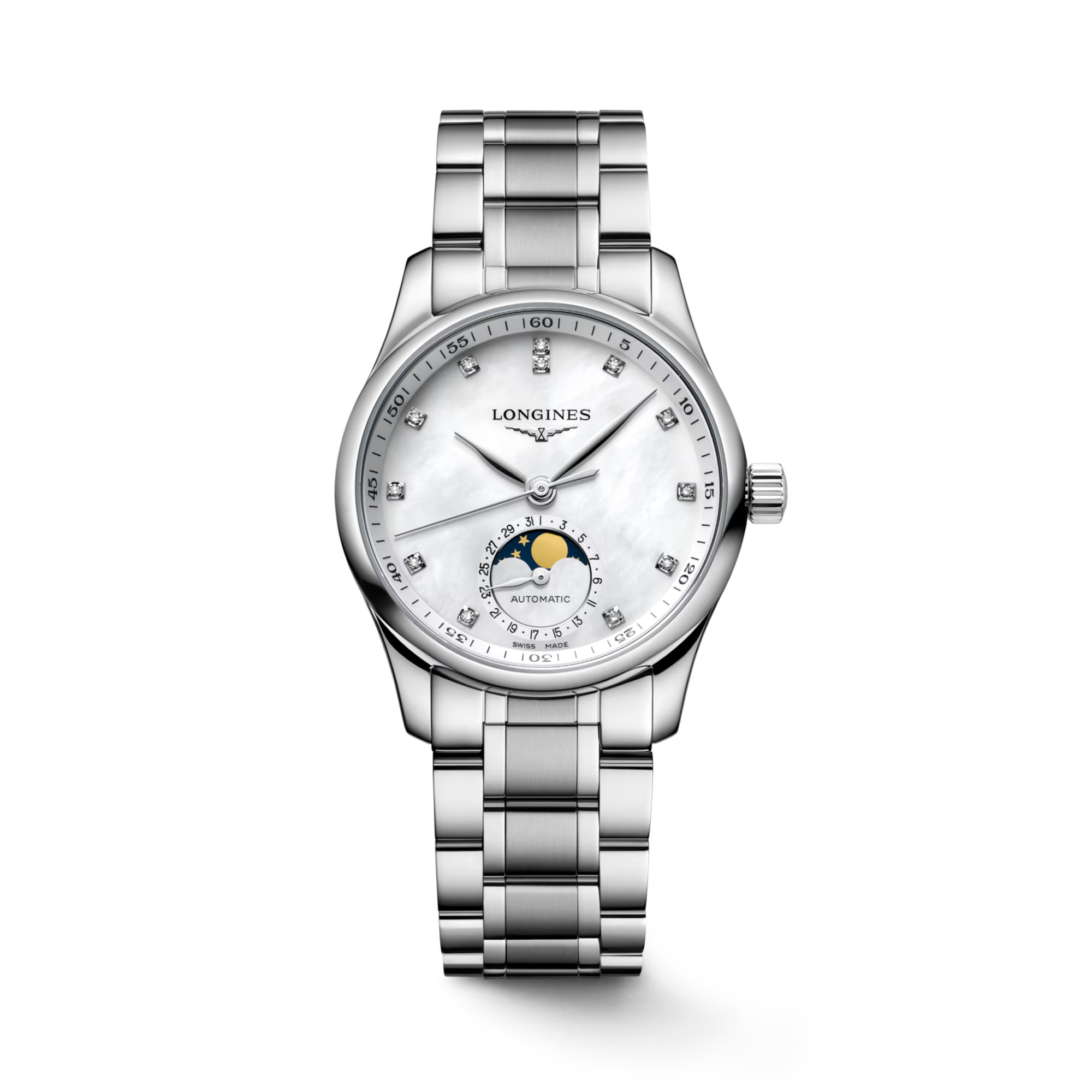 Longines Master Collection Moonphase Mother of Pearl Automatic 34mm La Mine d'Or Moncton, NB