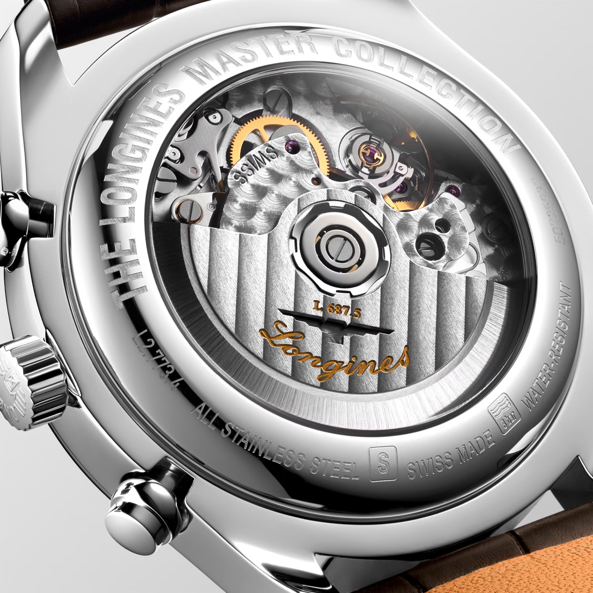 Longines Master Collection Moonphase Cronograph White Dial 42mm Image 3 La Mine d'Or Moncton, NB
