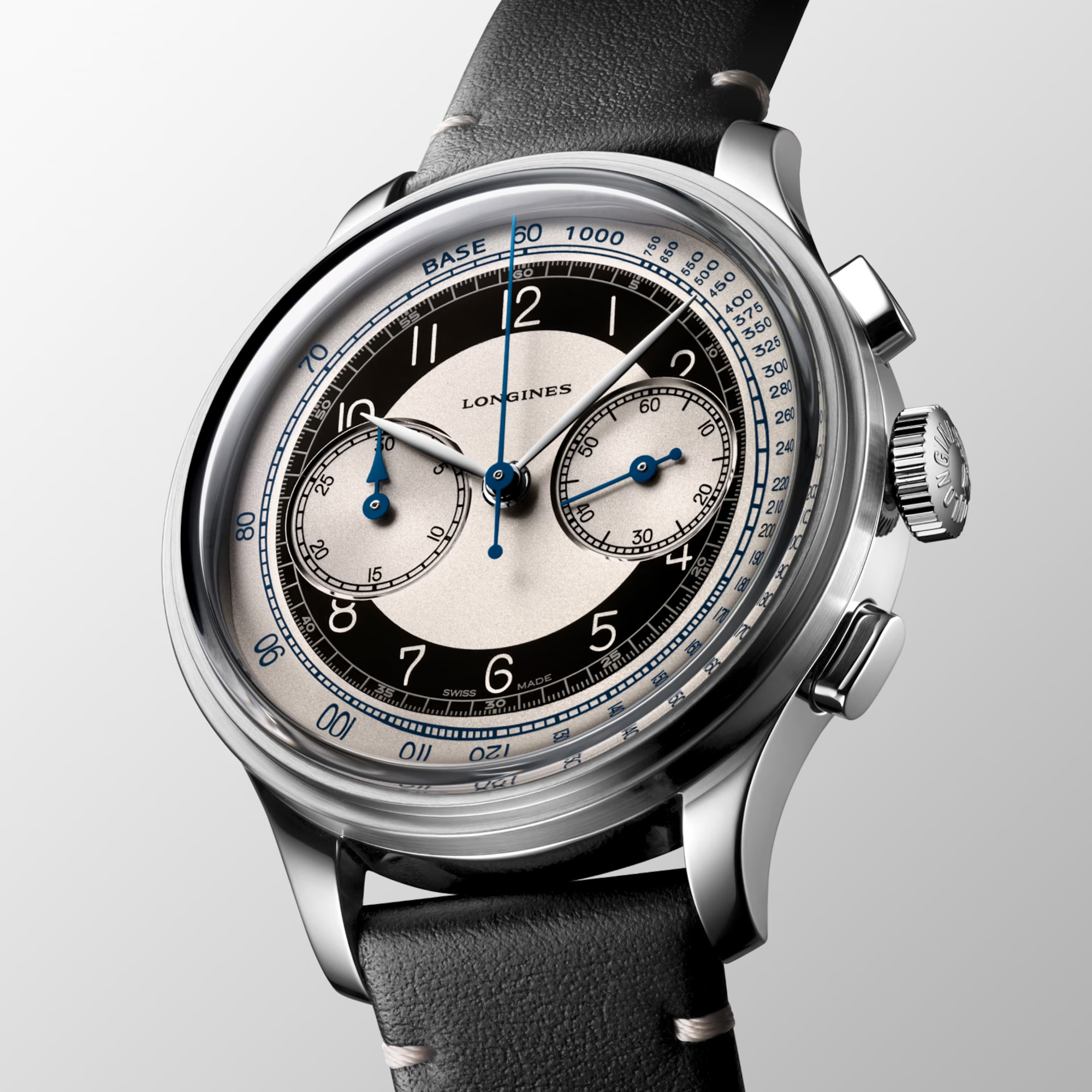 Longines Heritage Tuxedo Automatic Chronograph Ivory Dial 40mm Image 3 La Mine d'Or Moncton, NB