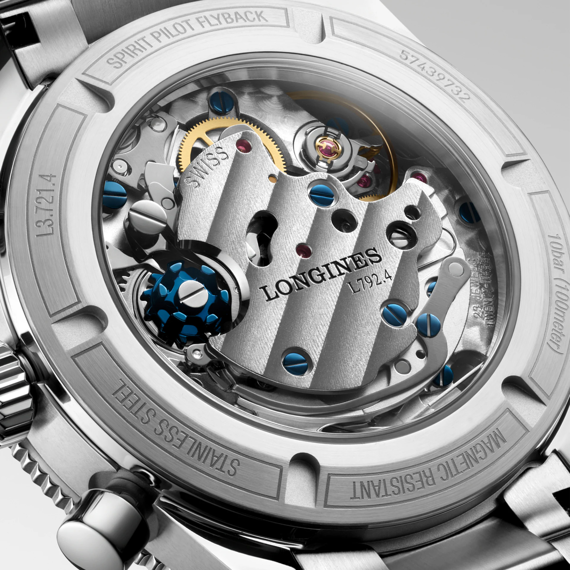 Longines Spirit Pilot Flyback Chronograph Black Dial 39.5mm Image 3 La Mine d'Or Moncton, NB
