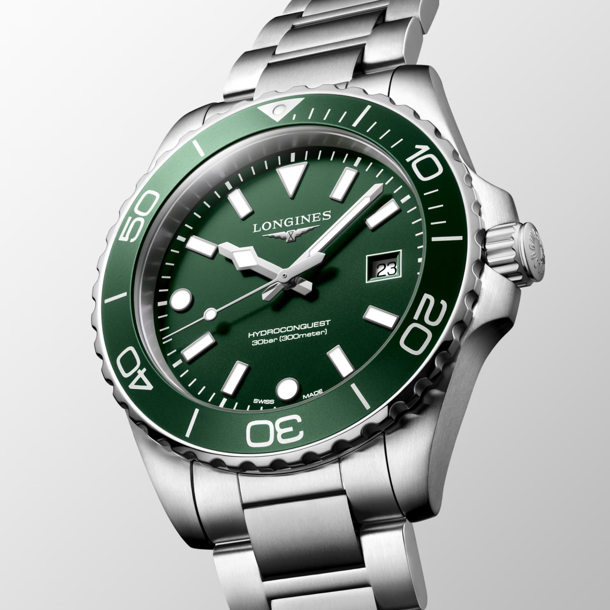 Longines Hydroconquest Quartz Green Dial 42mm Image 4 La Mine d'Or Moncton, NB