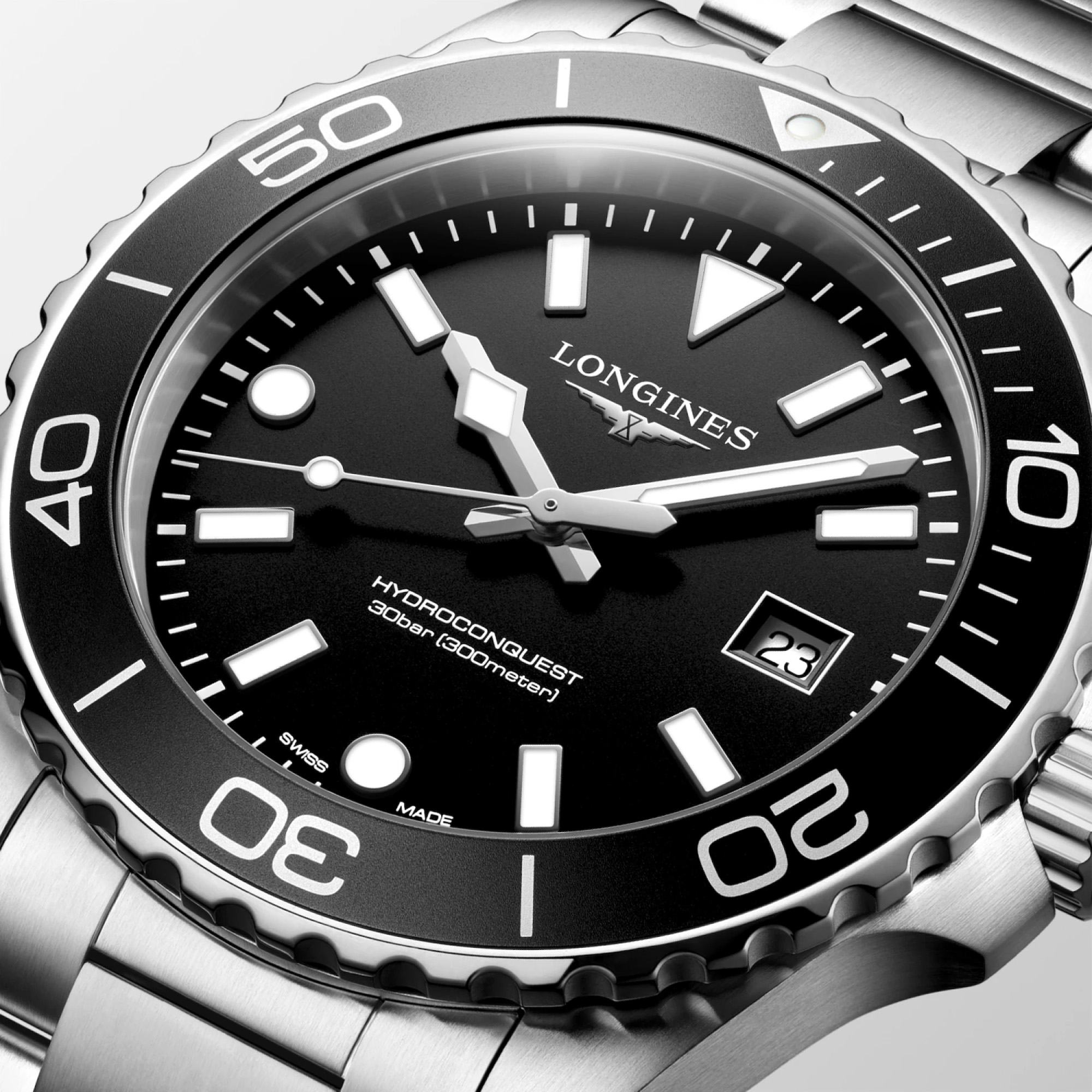 Longines Hydroconquest Quartz Black Dial 42mm Image 2 La Mine d'Or Moncton, NB