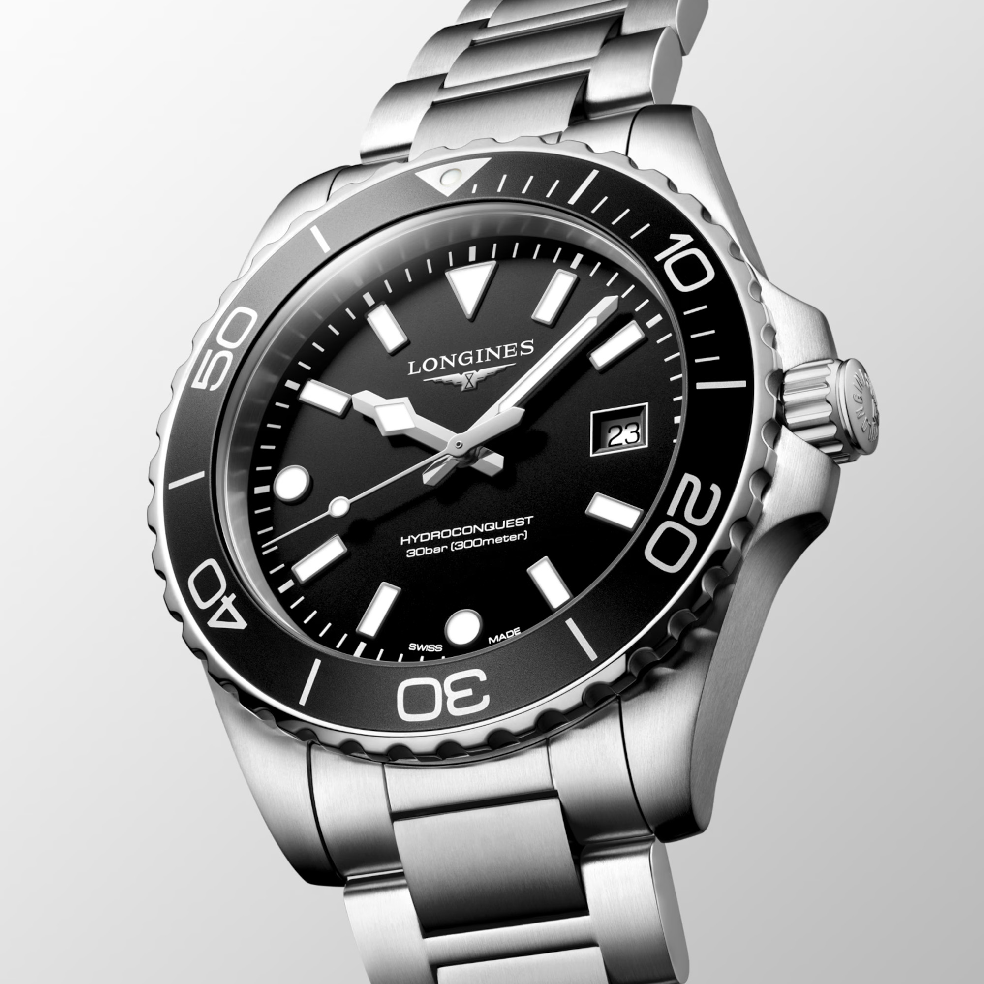 Longines Hydroconquest Quartz Black Dial 42mm Image 4 La Mine d'Or Moncton, NB