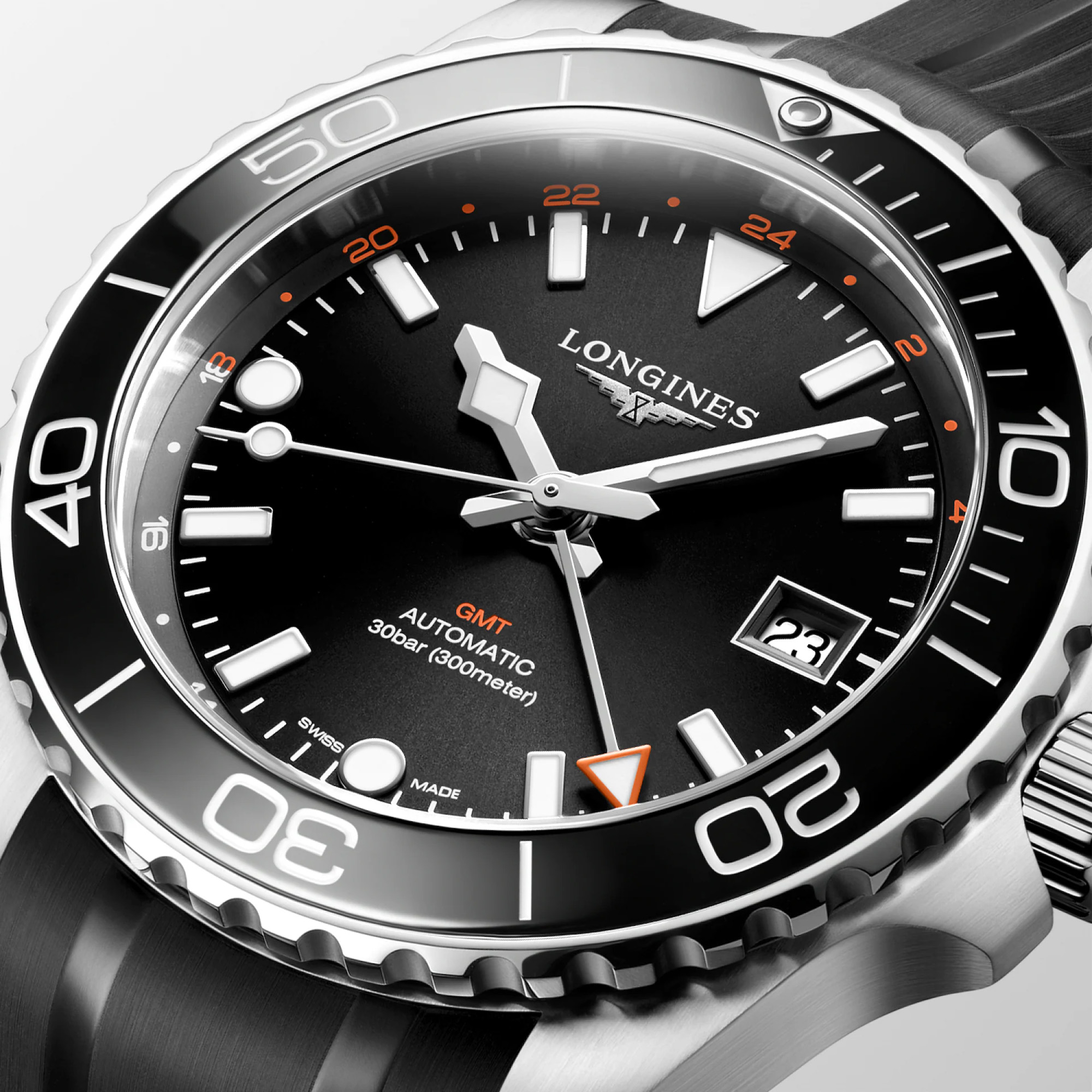 Longines Hydroconquest GMT Automatic Black Dial 41mm Image 2 La Mine d'Or Moncton, NB