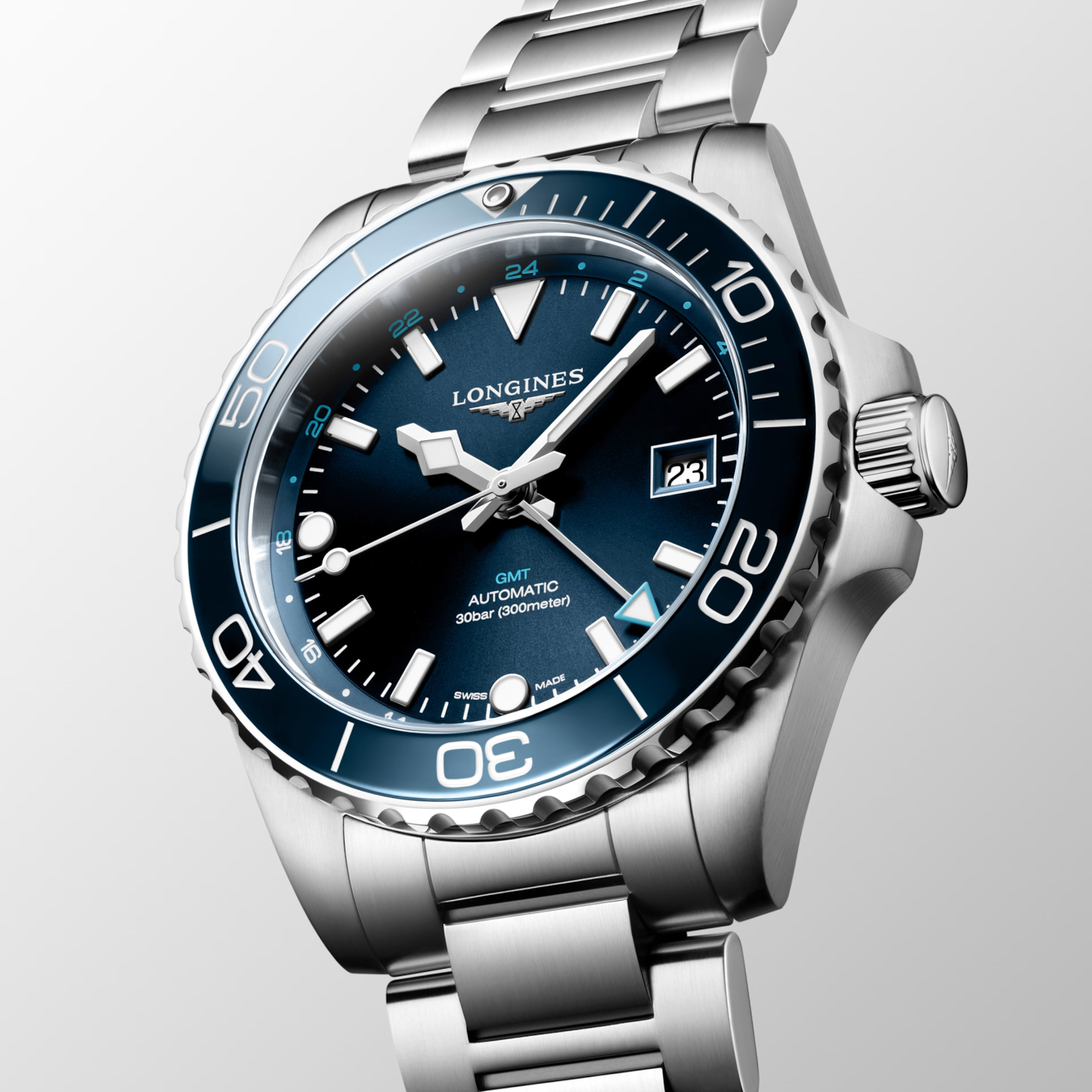 Longines Hydroconquest GMT Automatic Blue Dial 41mm Image 4 La Mine d'Or Moncton, NB