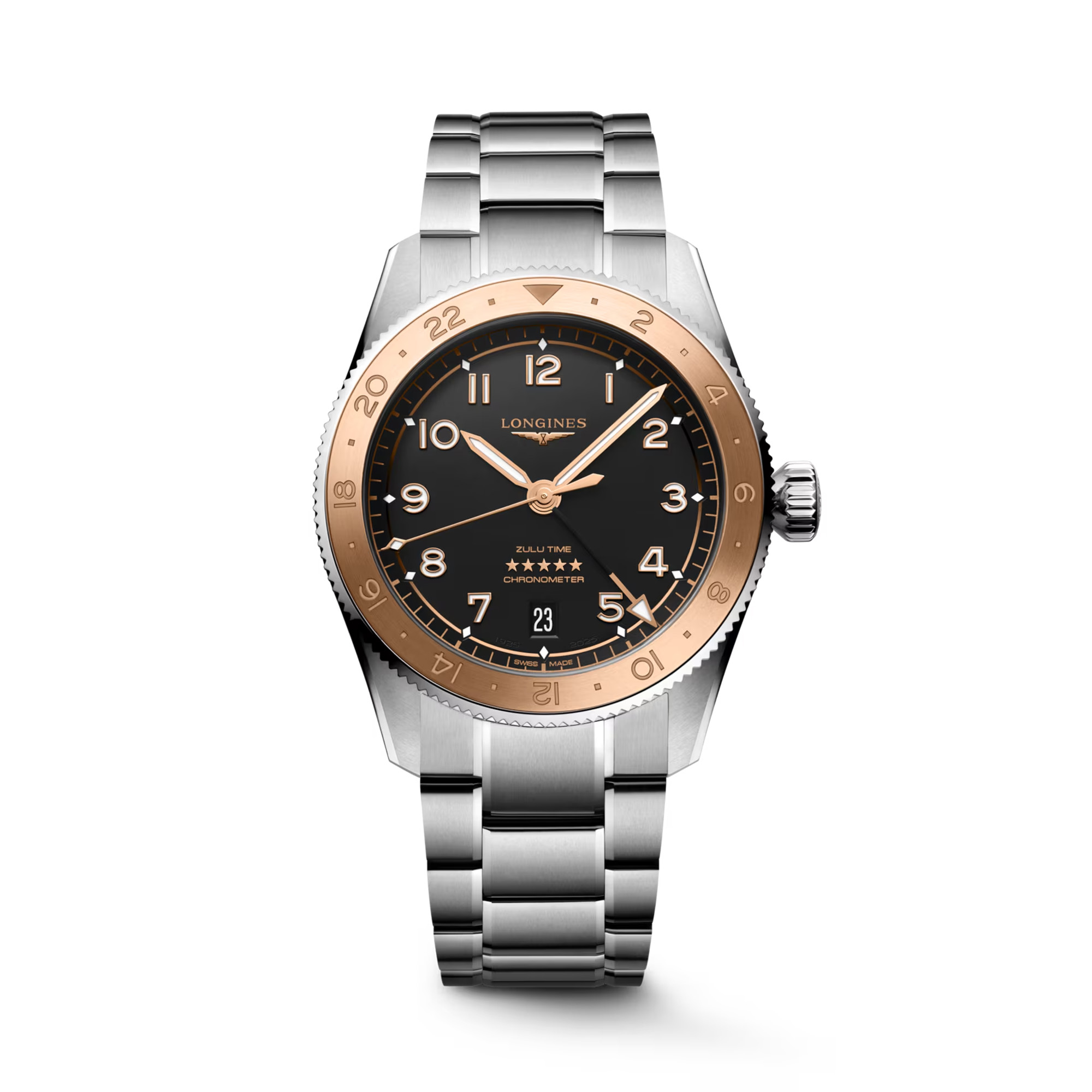Longines Spirit ZULU Time 1925 Automatic Black Dial 39mm La Mine d'Or Moncton, NB