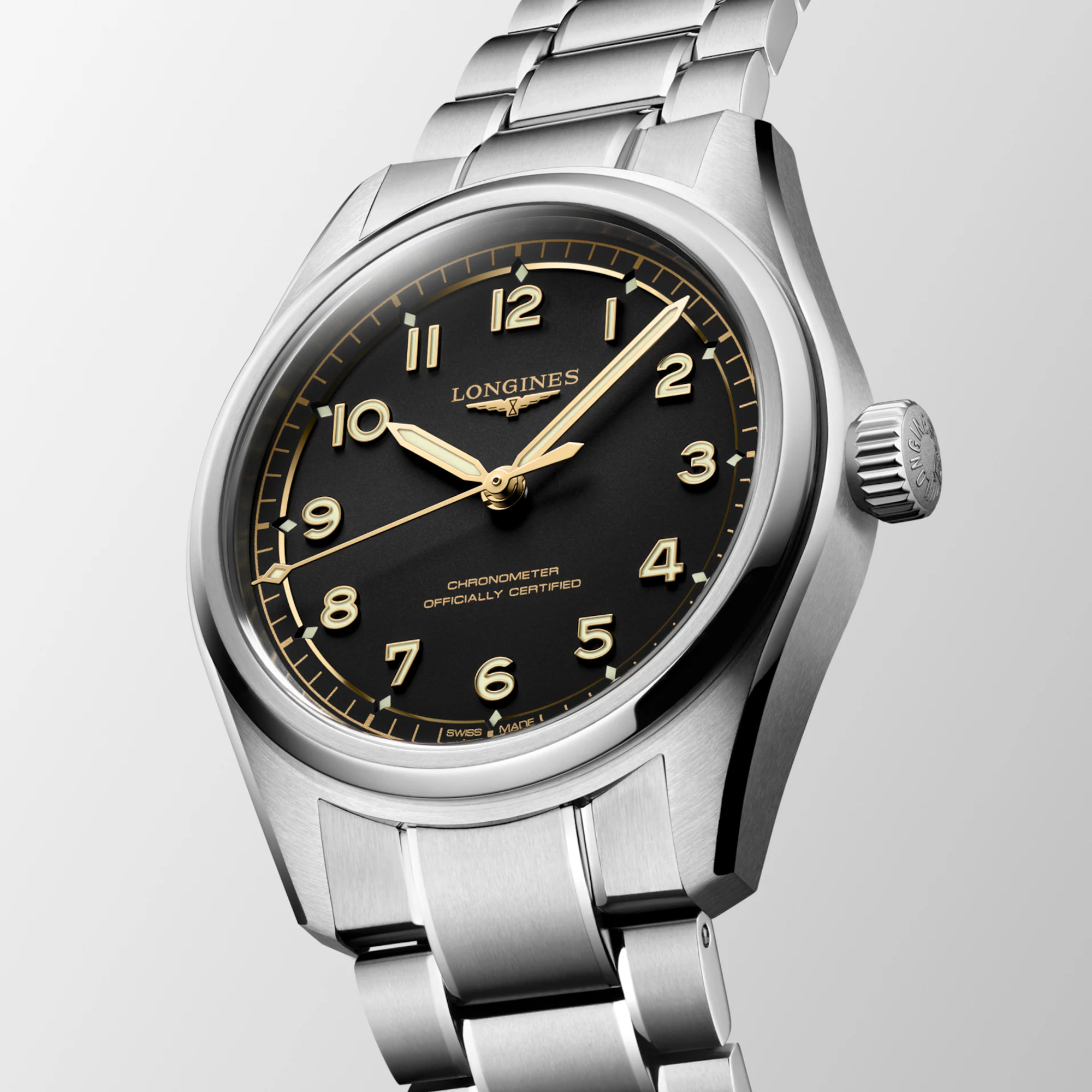 Longines Spirit Pilot Automatic Black Dial 39mm Image 4 La Mine d'Or Moncton, NB