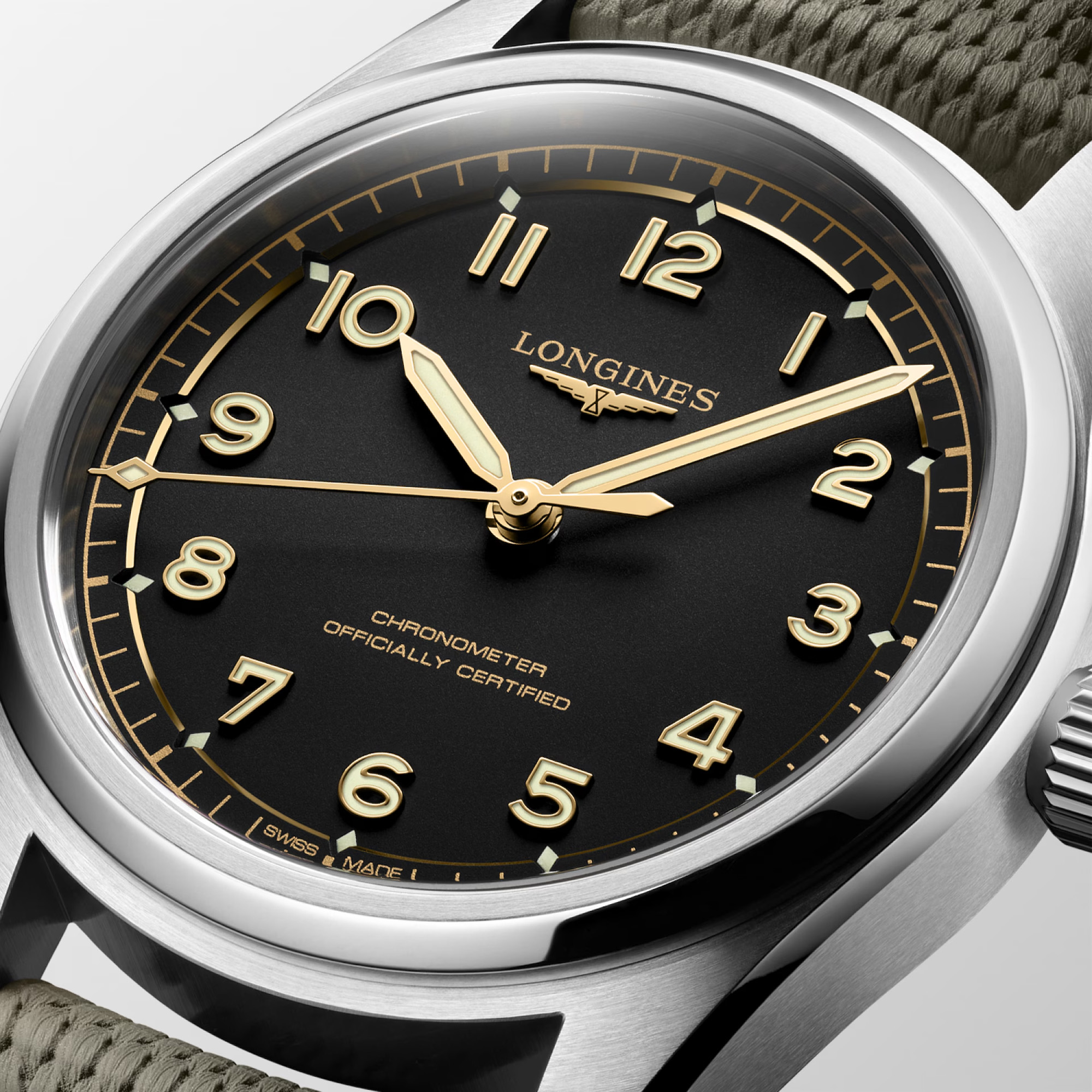 Longines Spirit Pilot Automatic Black Dial 39mm Image 2 La Mine d'Or Moncton, NB