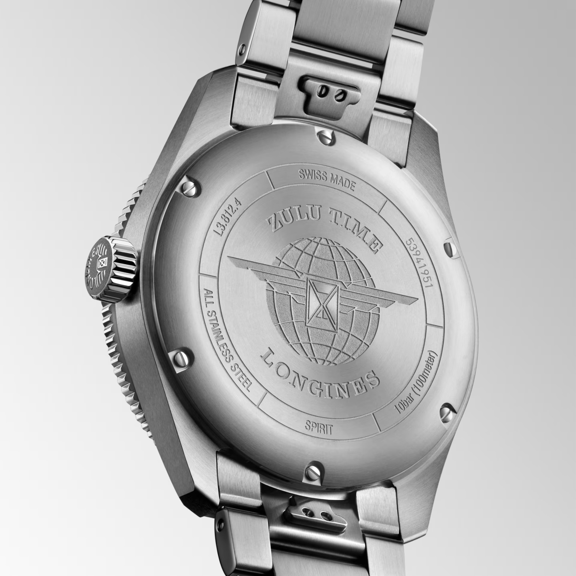 Longines Spirit ZULU Time Automatic Black Dial 42mm Image 5 La Mine d'Or Moncton, NB