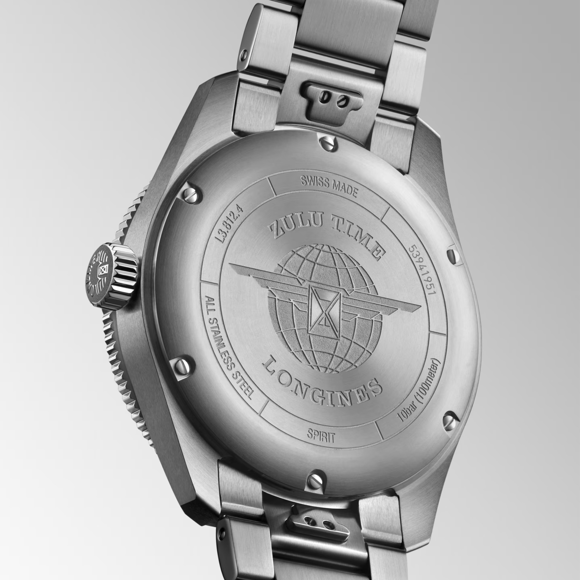 Longines Spirit ZULU Time Automatic Anthracite Dial 42mm Image 5 La Mine d'Or Moncton, NB