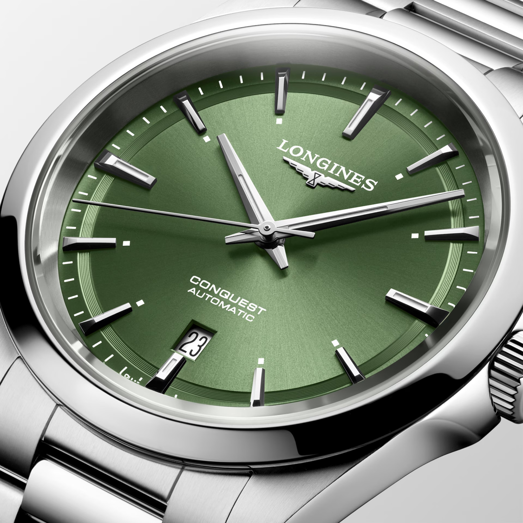 Longines Conquest Automatic Green Dial 41mm Image 2 La Mine d'Or Moncton, NB