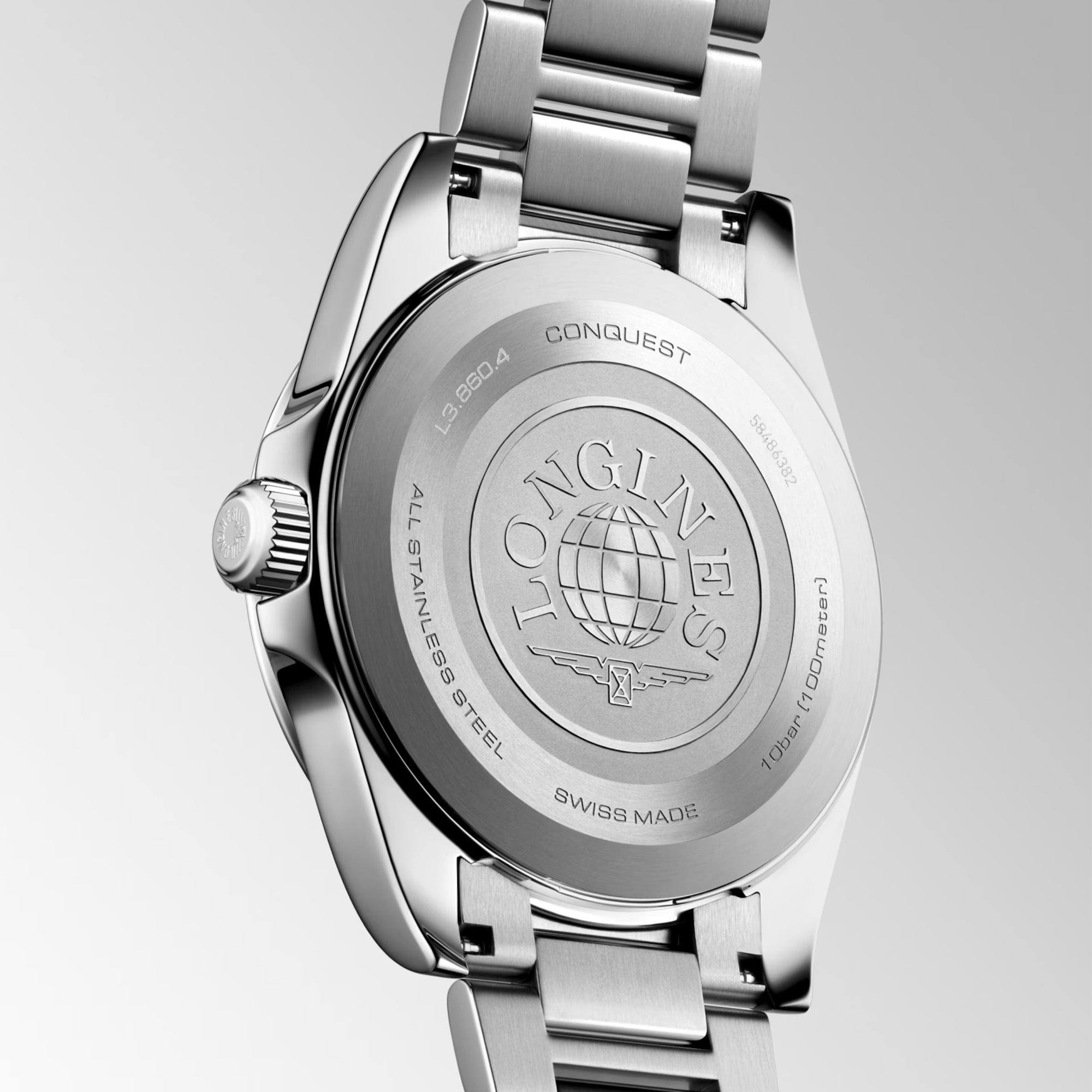 Longines Conquest Quartz Watch White Dial 41mm Image 5 La Mine d'Or Moncton, NB