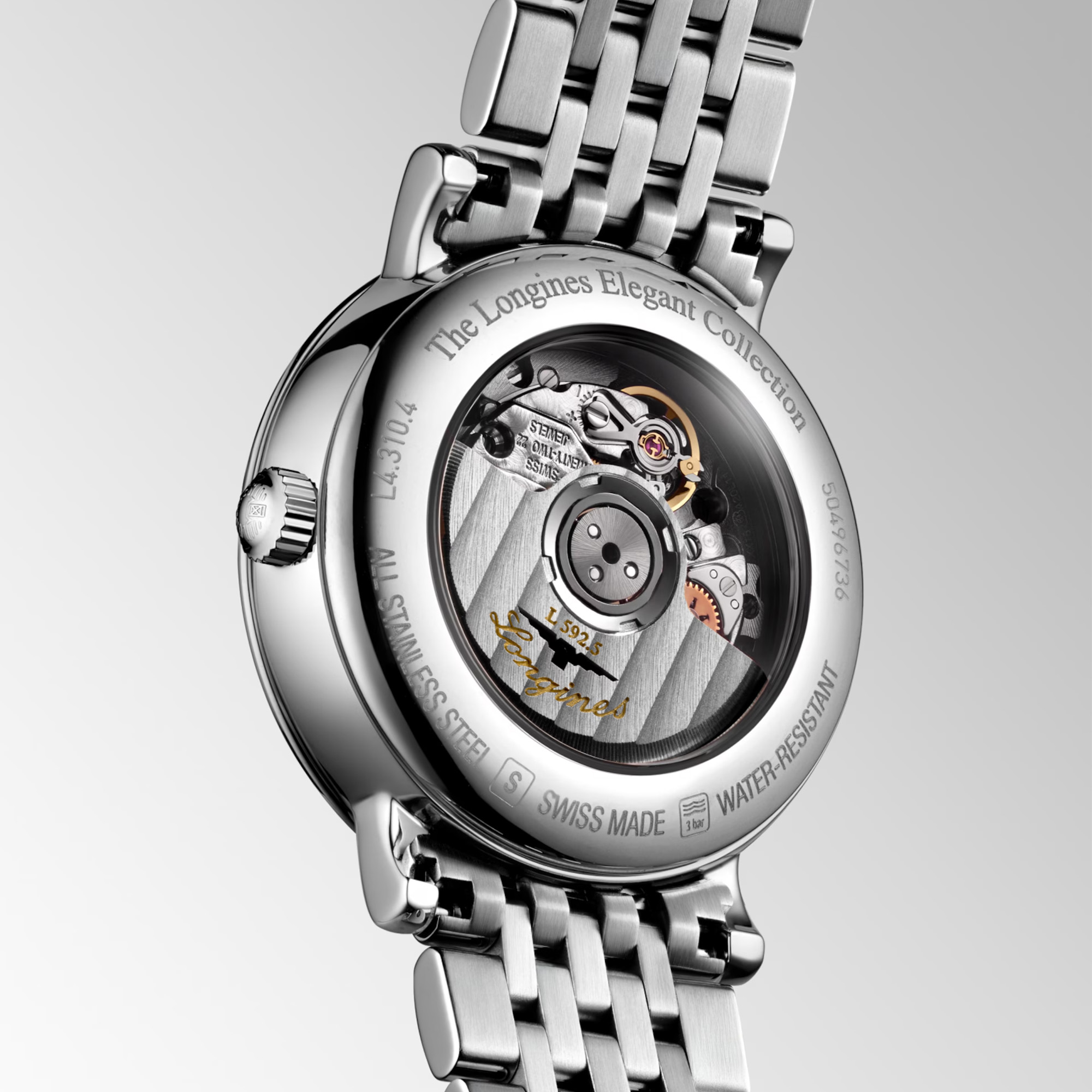 Longines Elegant Collection Quartz Blue Diamond Dial 29mm Image 5 La Mine d'Or Moncton, NB