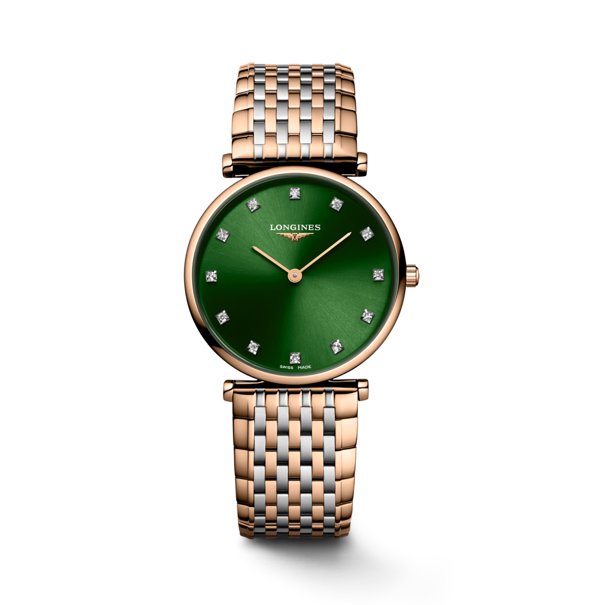 Longines La Grande Classique Quartz Diamond Set Green Dial 29mm La Mine d'Or Moncton, NB