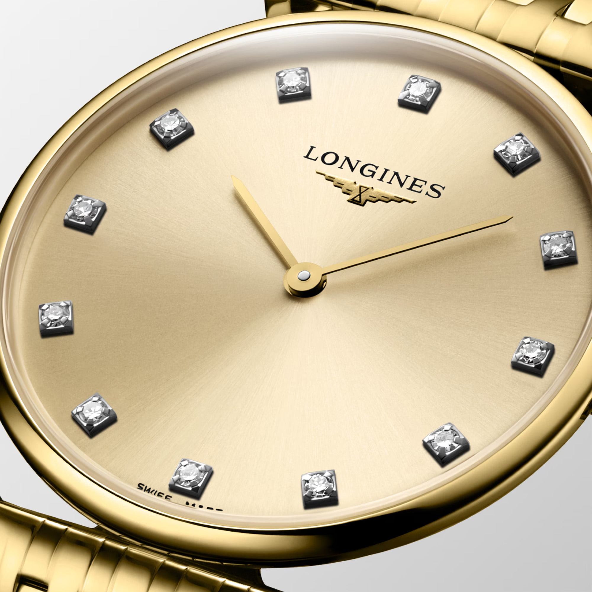 Longines La Grande Classique Quartz Diamond Gilt Dial 29mm Image 2 La Mine d'Or Moncton, NB