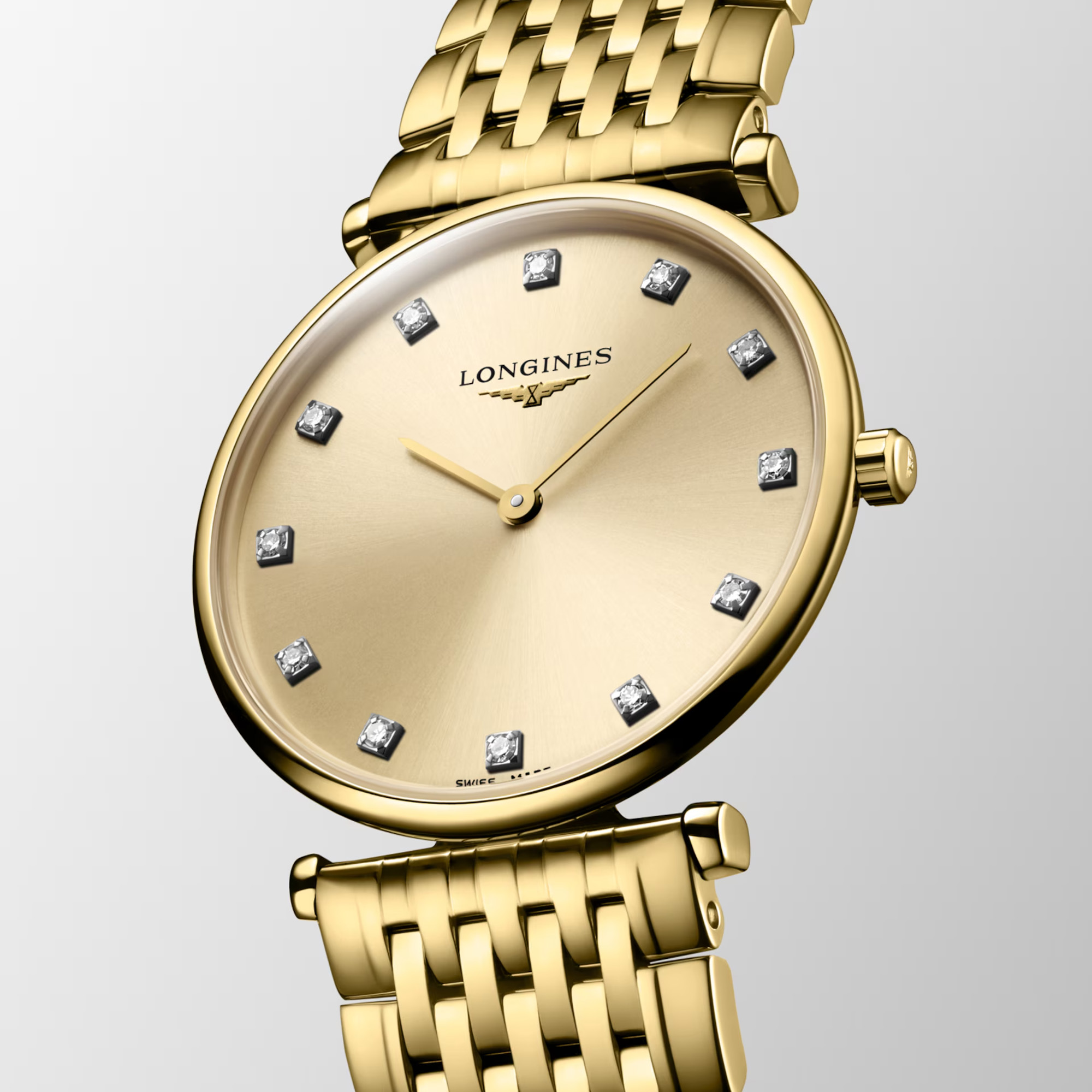 Longines La Grande Classique Quartz Diamond Gilt Dial 29mm Image 4 La Mine d'Or Moncton, NB