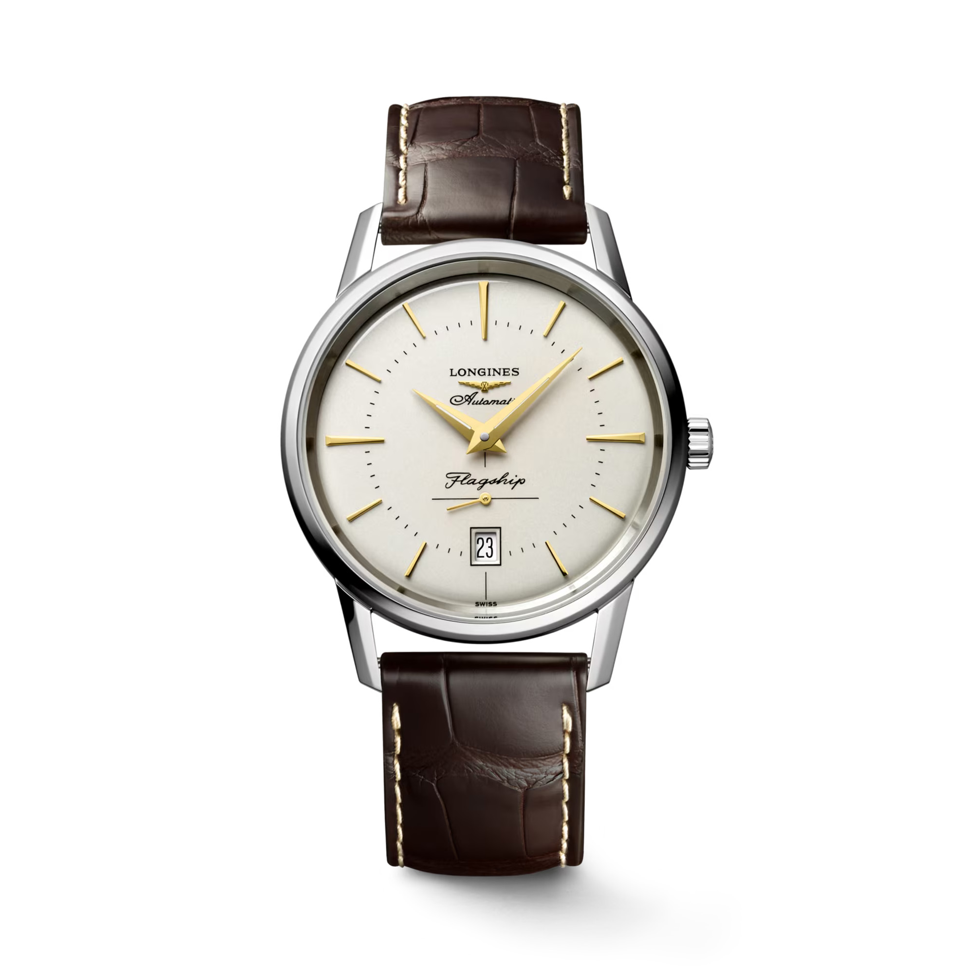 Longines Flagship Heritage Automatic Ivory Dial 38.5mm La Mine d'Or Moncton, NB