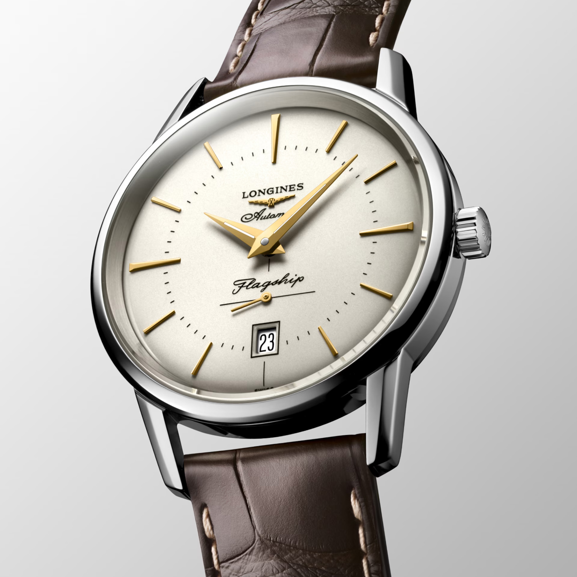 Longines Flagship Heritage Automatic Ivory Dial 38.5mm Image 4 La Mine d'Or Moncton, NB