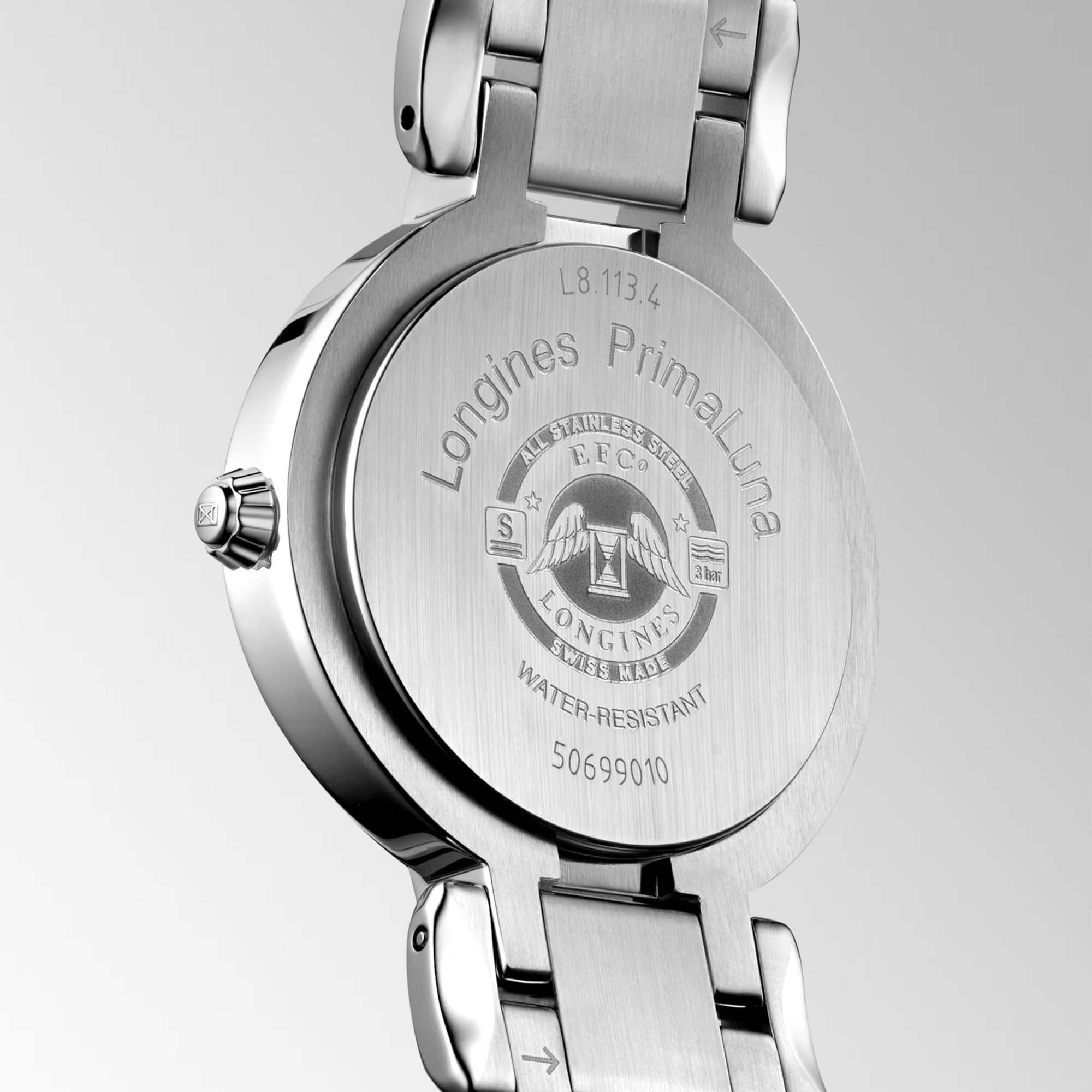 Longines PrimaLuna Automatic Diamond Set Pink Dial 30mm Image 5 La Mine d'Or Moncton, NB
