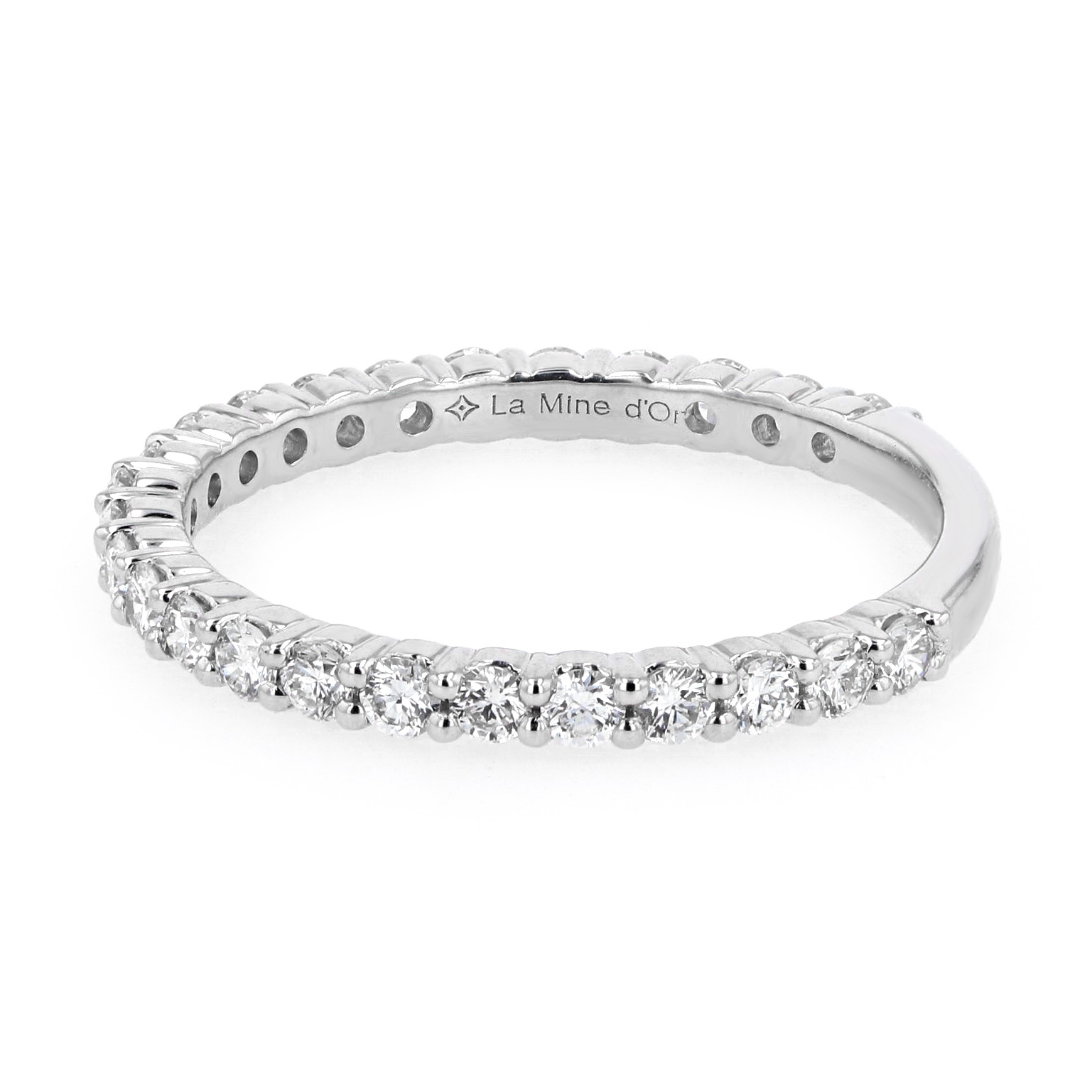 0.65tw Eternal Pave Diamond Wedding Band Image 2 La Mine d'Or Moncton, NB