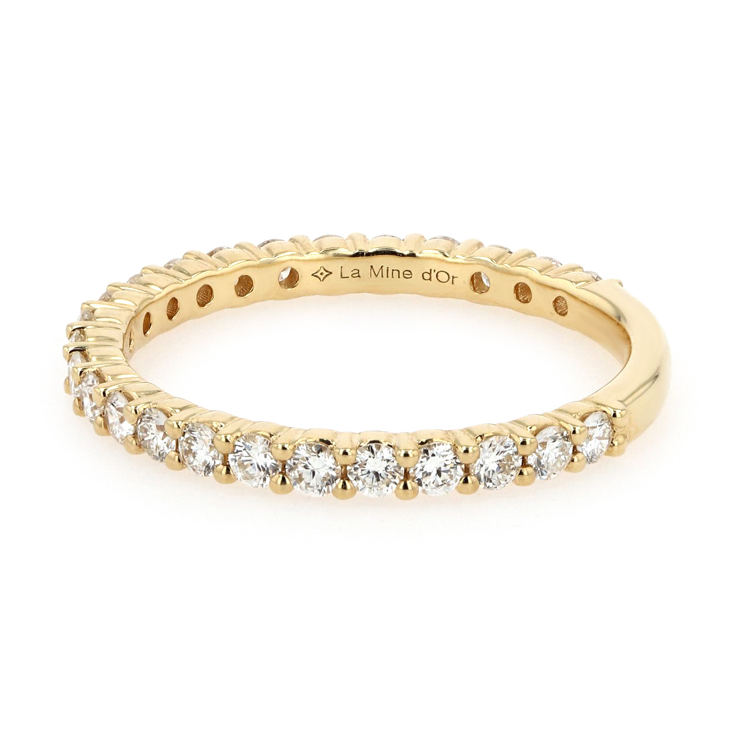 0.65tw Eternal Pave Diamond Wedding Band Image 2 La Mine d'Or Moncton, NB