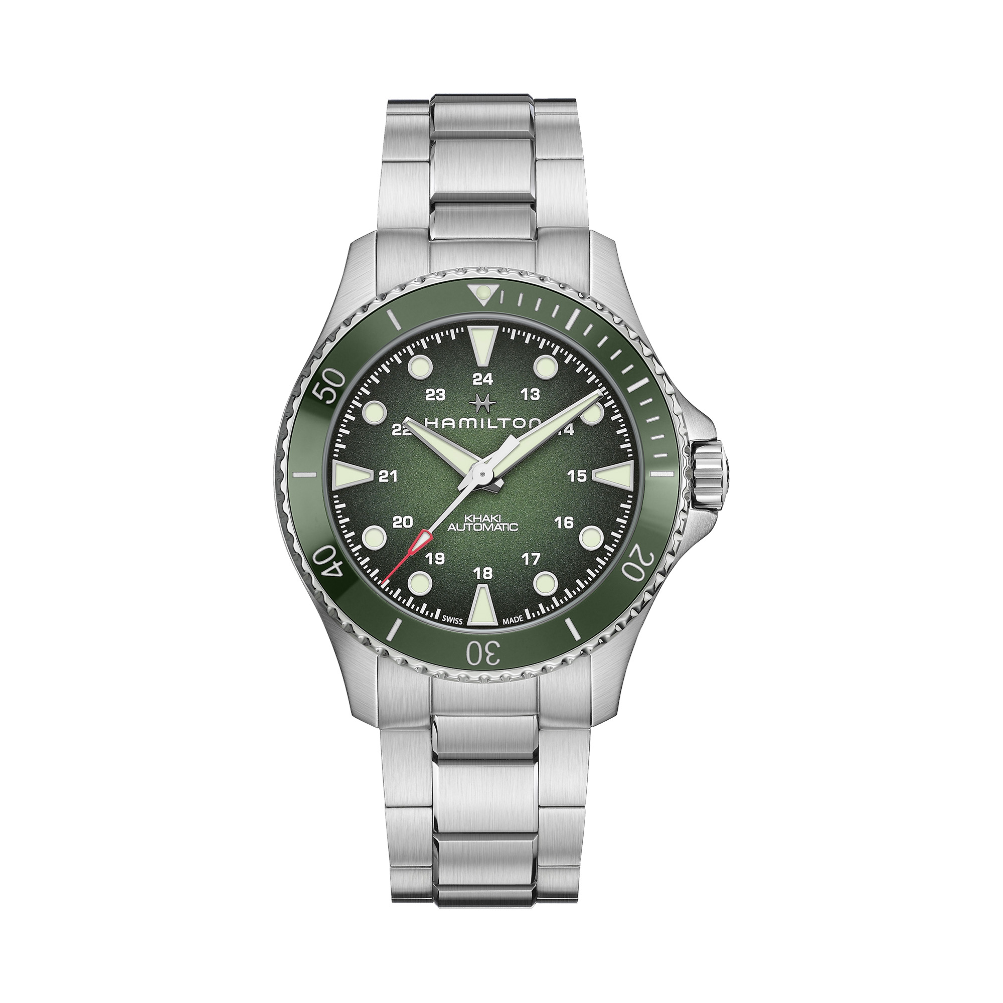 Hamilton Khaki Navy Scuba Automatic Watch Green Dial 43mm La Mine d'Or Moncton, NB