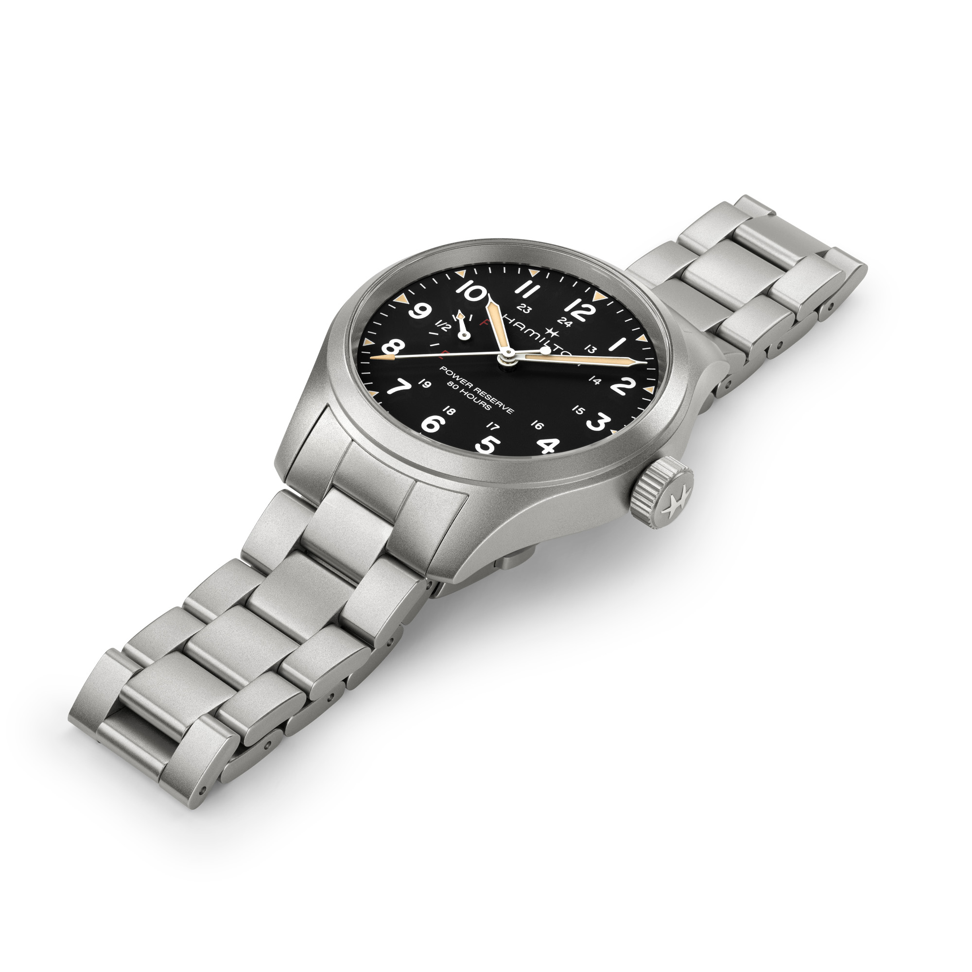 Hamilton Khaki Field Mechanical Power Reserve Black Dial 40mm Image 3 La Mine d'Or Moncton, NB