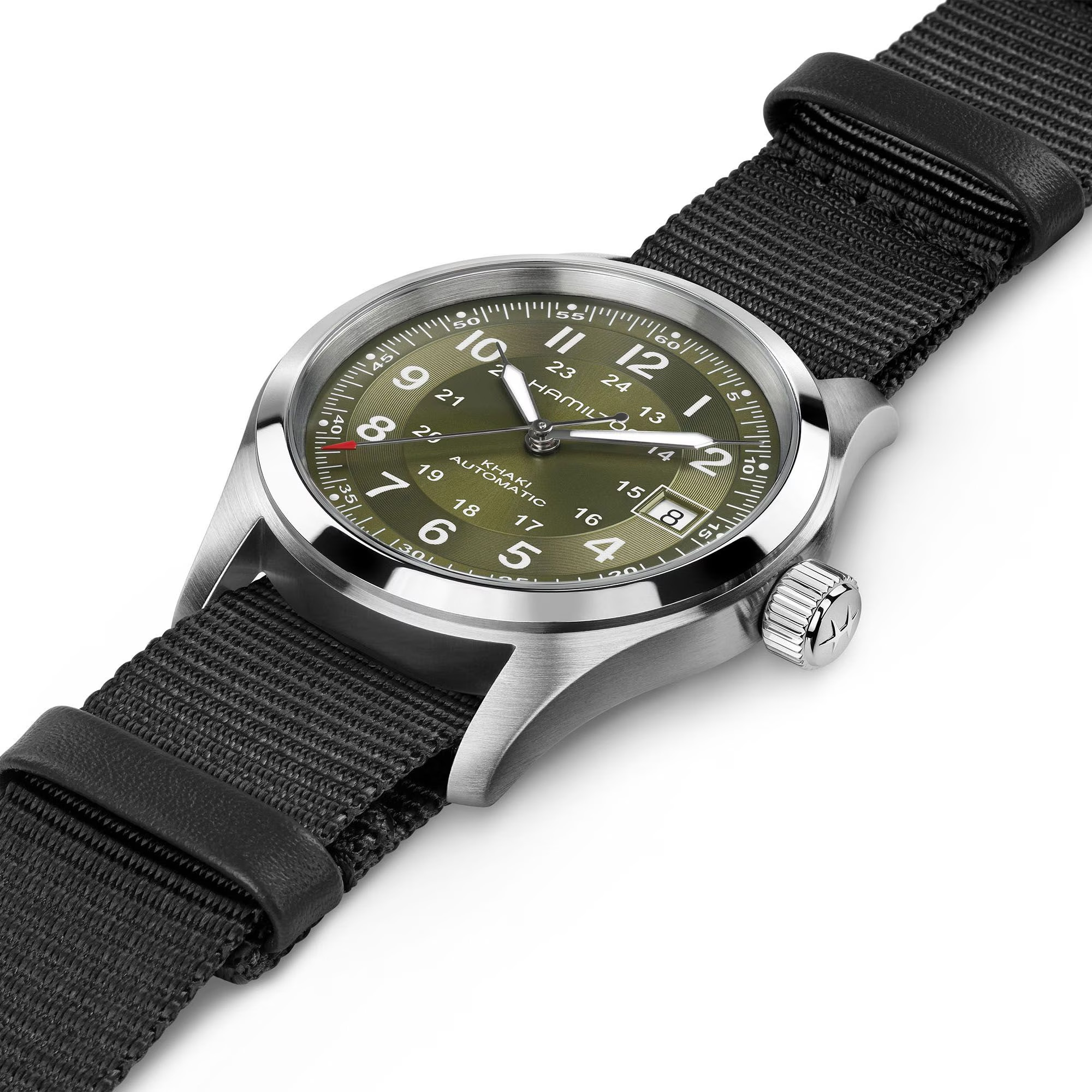 Hamilton Khaki Field Automatic Watch Green Dial 38mm Image 2 La Mine d'Or Moncton, NB