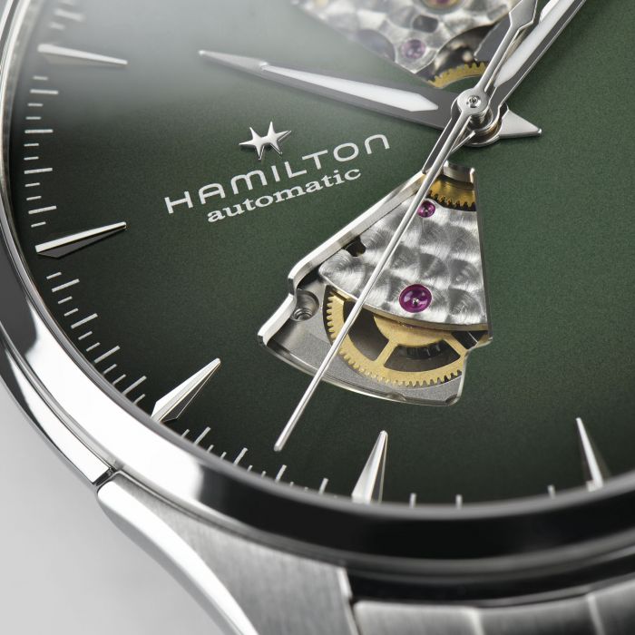 Hamilton Jazzmaster Open Heart Auto Smoked Green Dial 40mm Image 4 La Mine d'Or Moncton, NB