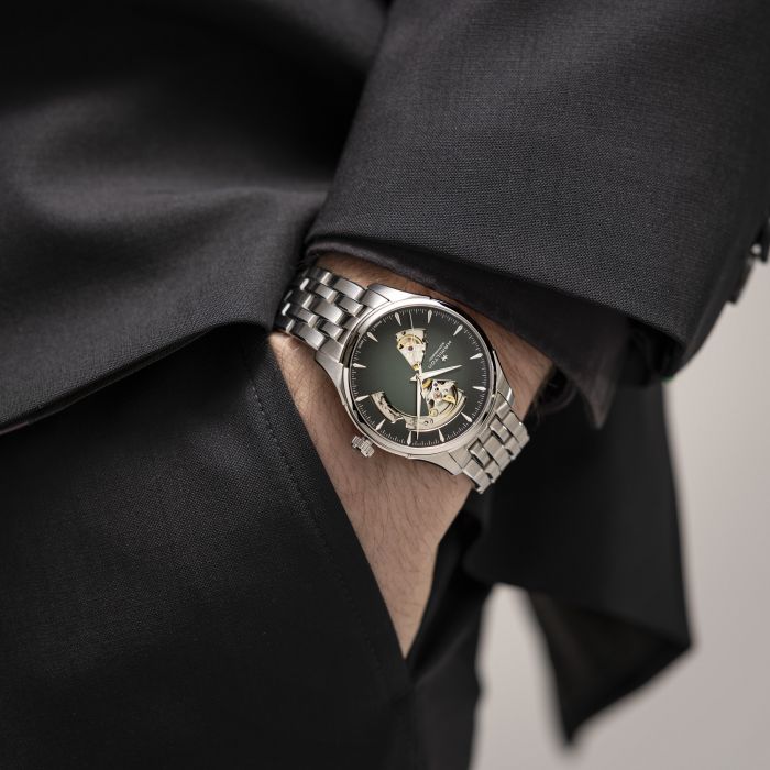 Hamilton Jazzmaster Open Heart Auto Smoked Green Dial 40mm Image 5 La Mine d'Or Moncton, NB
