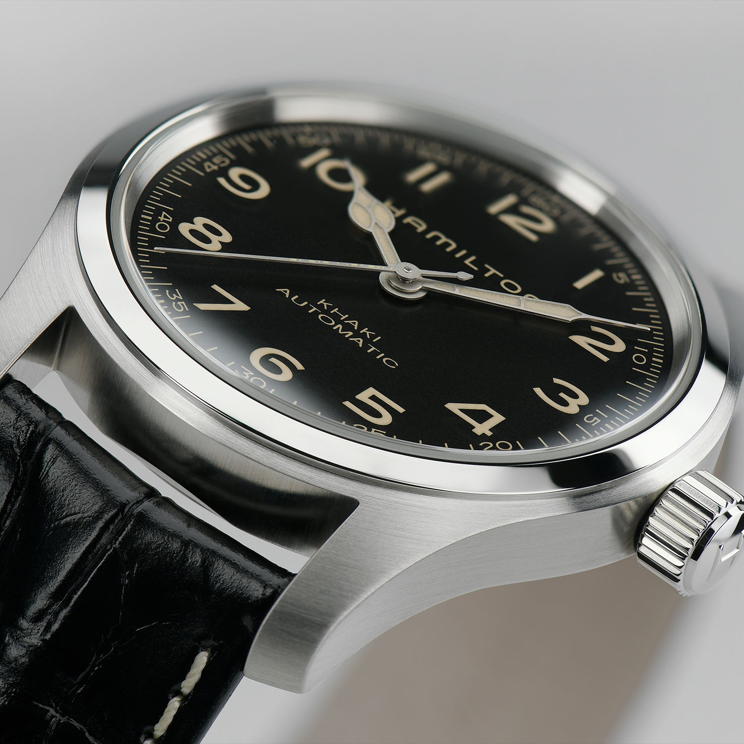 Hamilton Khaki Field Murph Automatic Watch Black Dial 42mm Image 3 La Mine d'Or Moncton, NB