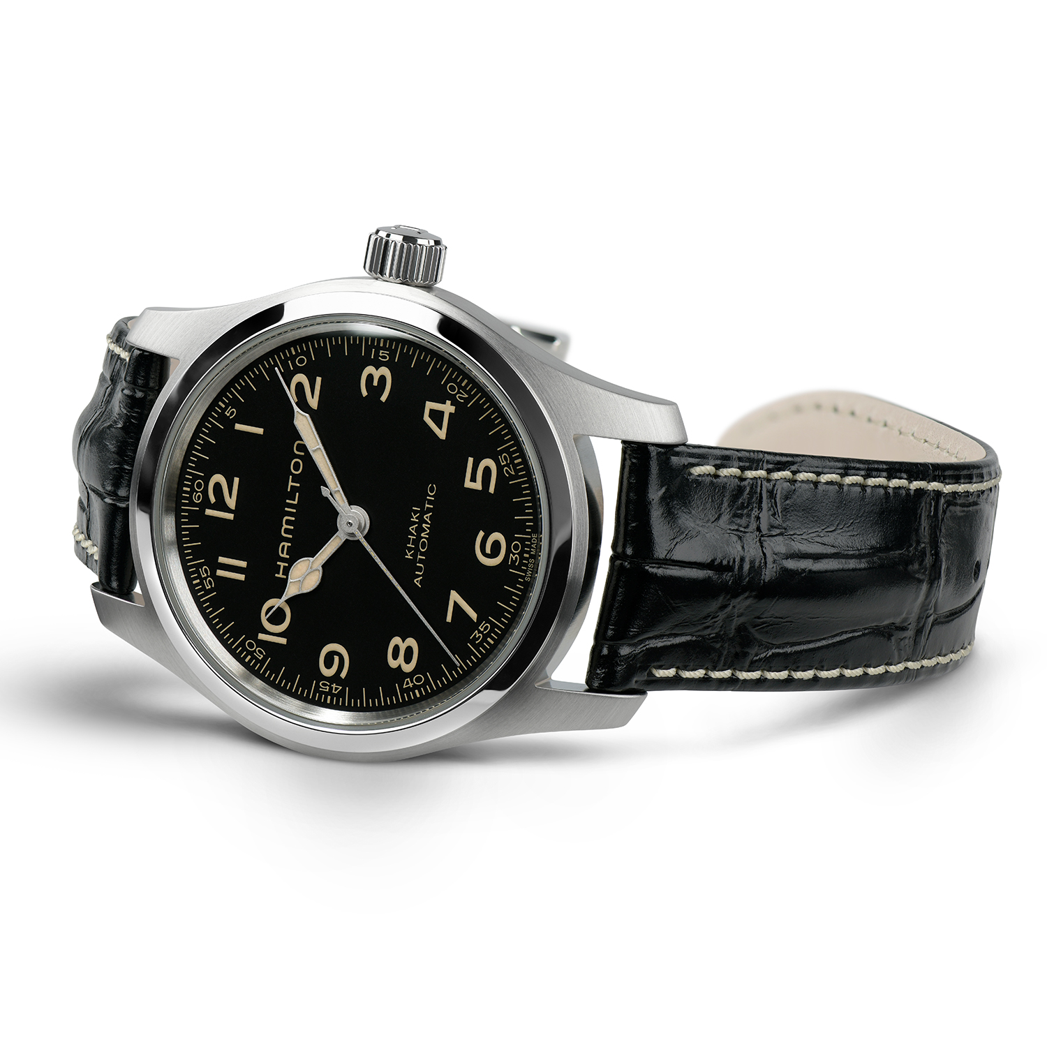 Hamilton Khaki Field Murph Automatic Watch Black Dial 42mm Image 4 La Mine d'Or Moncton, NB