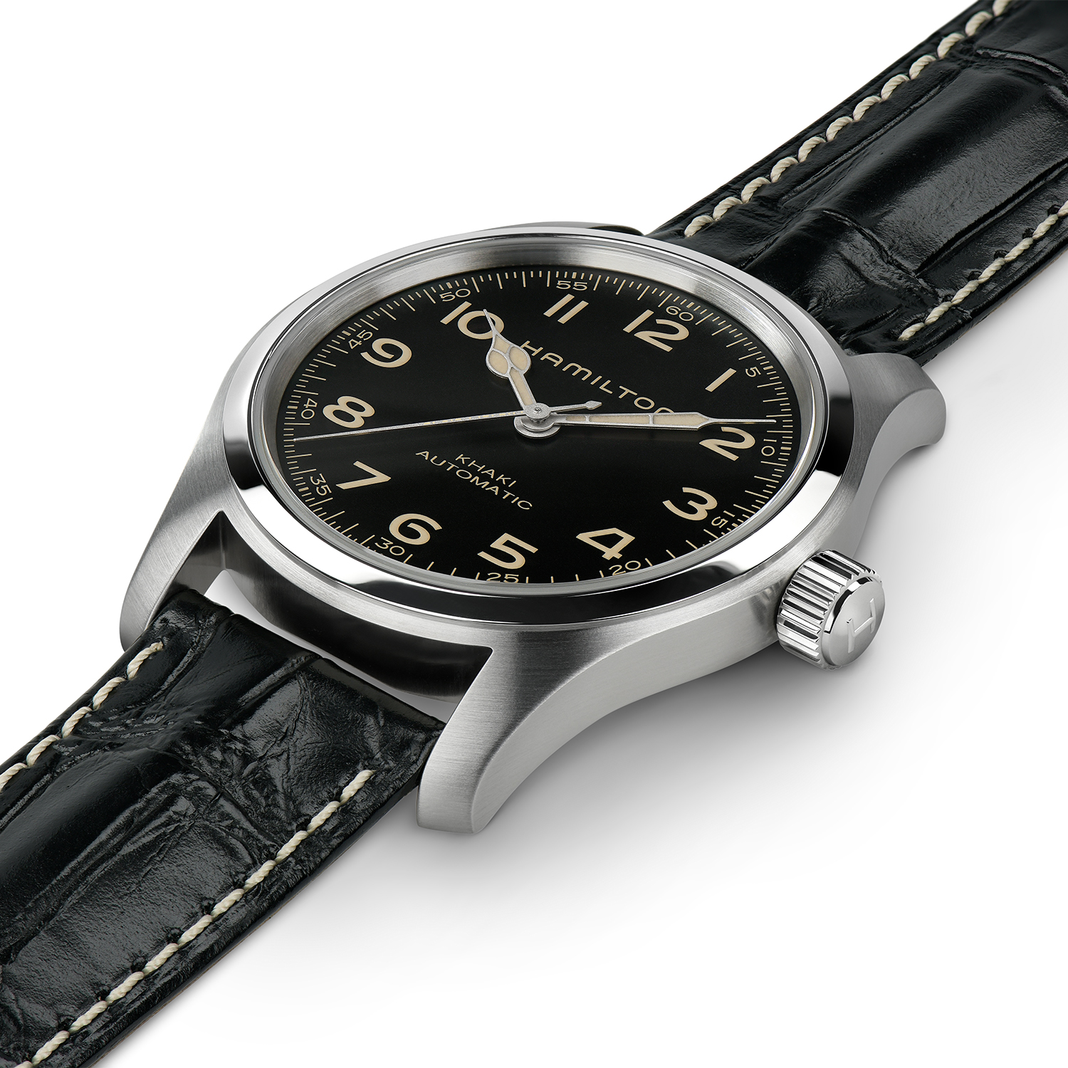 Hamilton Khaki Field Murph Automatic Watch Black Dial 42mm Image 5 La Mine d'Or Moncton, NB