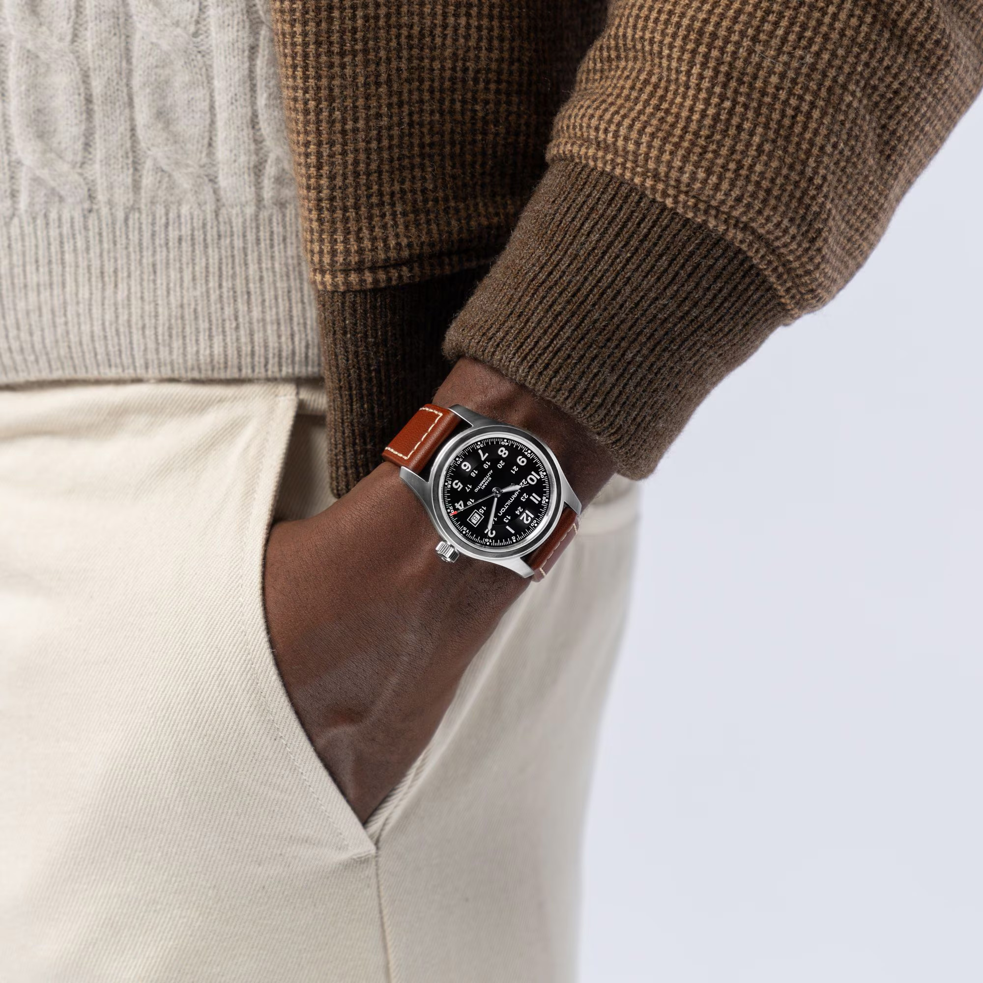 Hamilton Khaki Field Automatic Watch Black Dial 42mm Image 5 La Mine d'Or Moncton, NB
