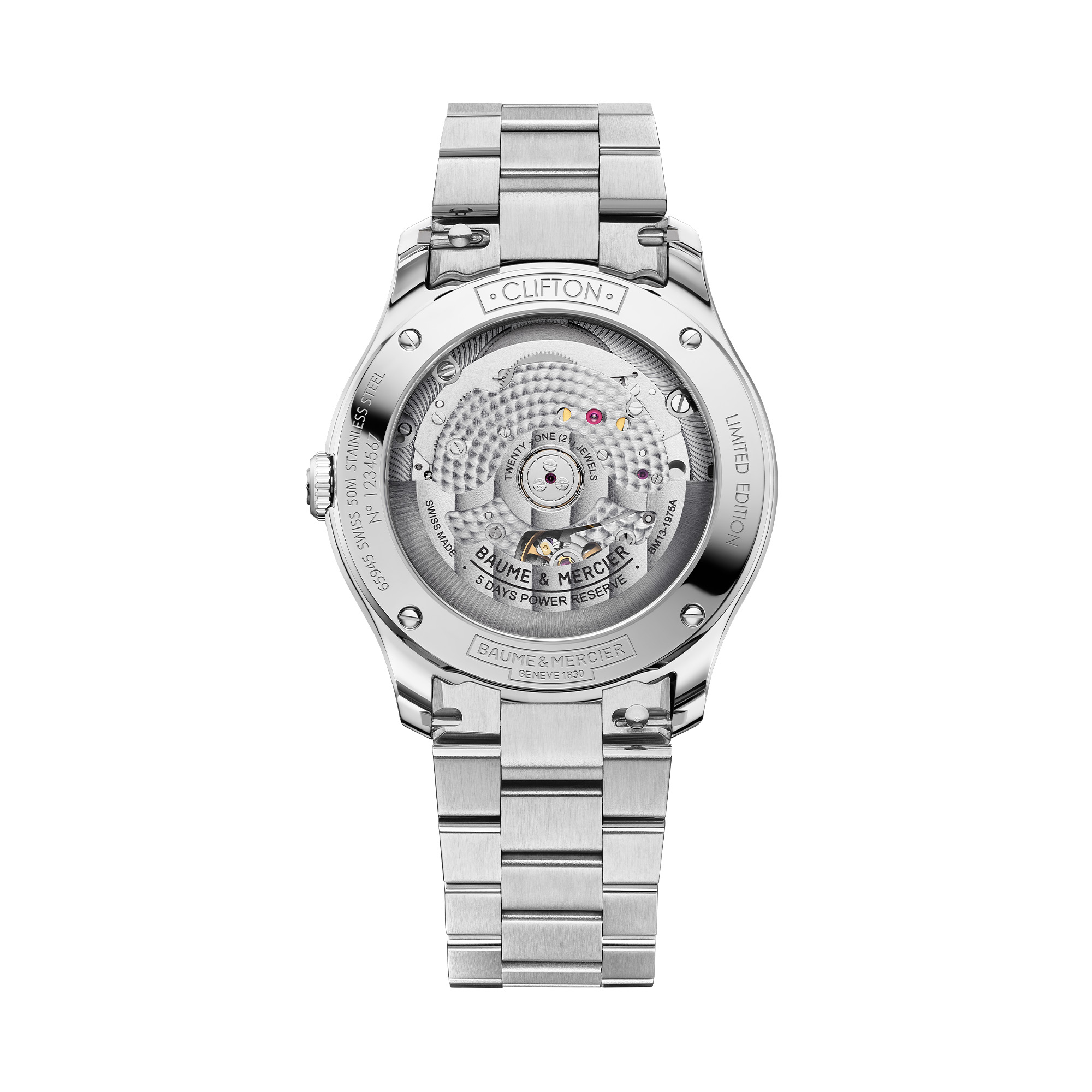 Baume & Mercier Clifton Automatic Watch Glacier Blue Dial 39mm Image 2 La Mine d'Or Moncton, NB