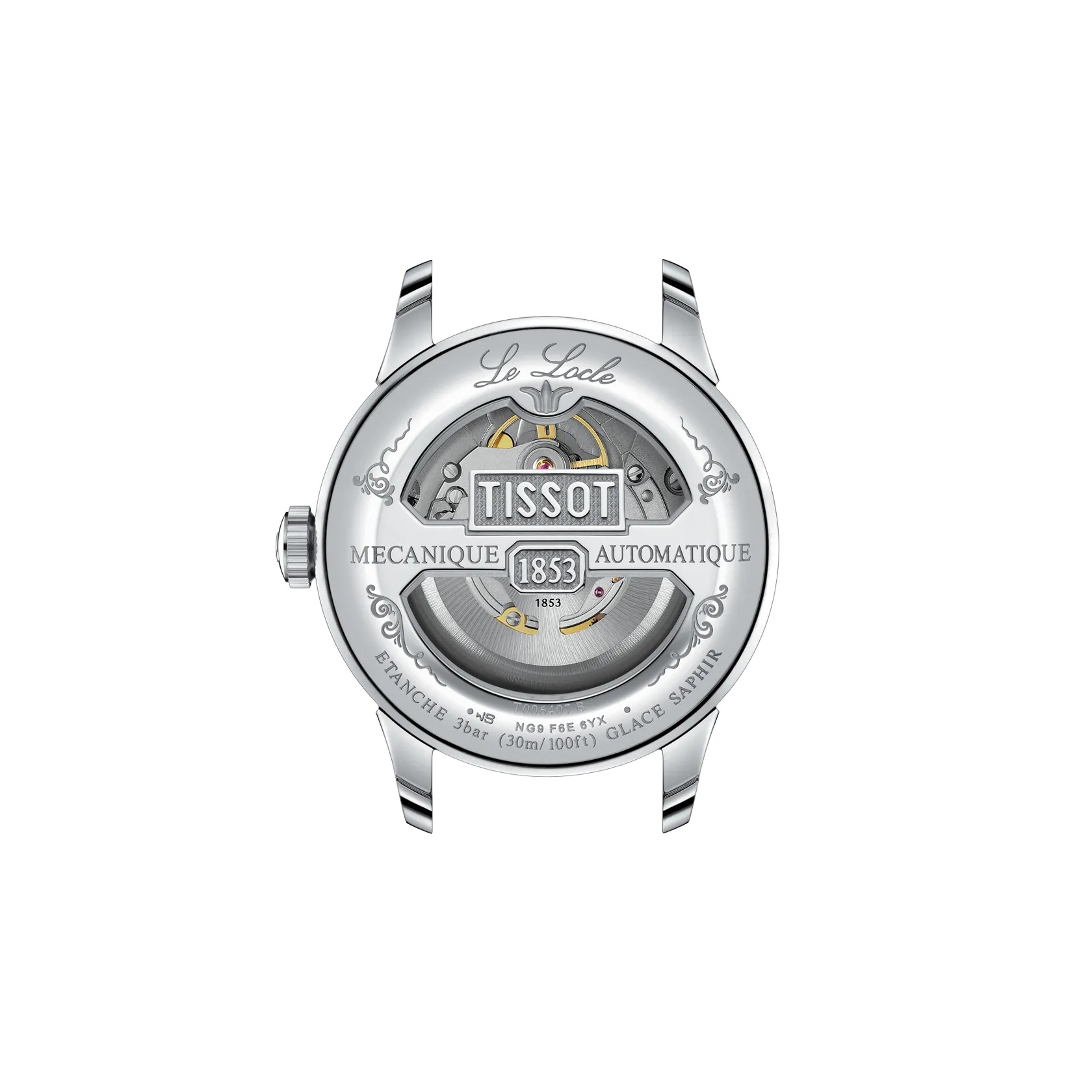 Tissot Le Locle Automatic Watch Black Dial 39mm Image 3 La Mine d'Or Moncton, NB